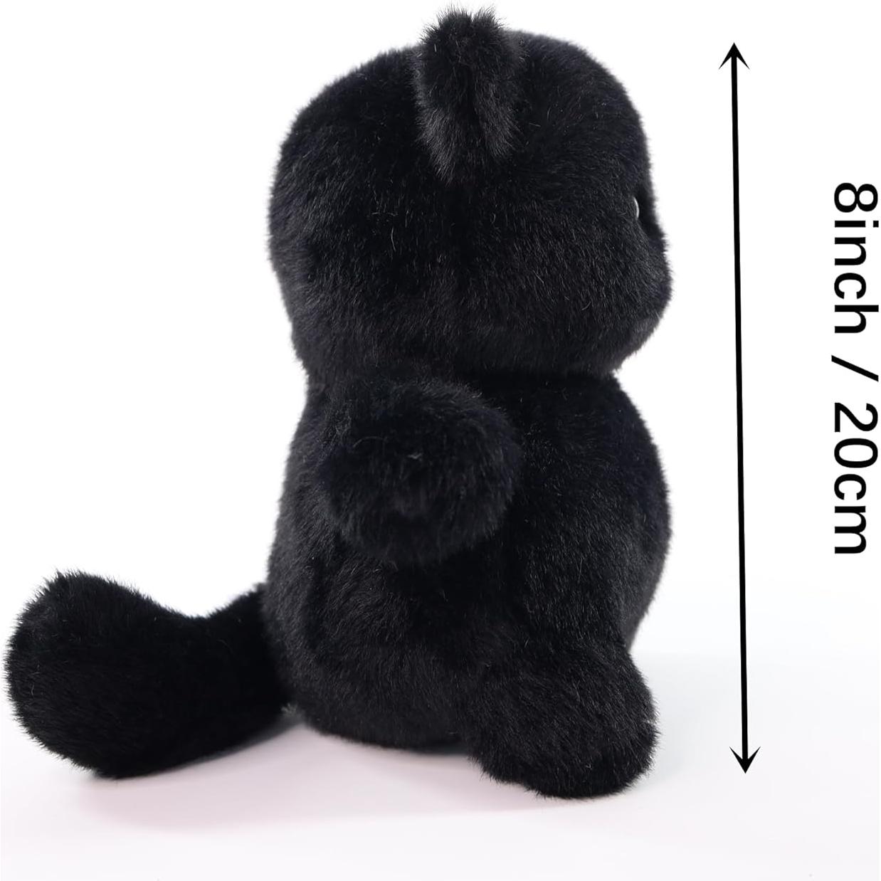 Juguete de Peluche Gato Negro Sew Butiful 20 cm para Niños