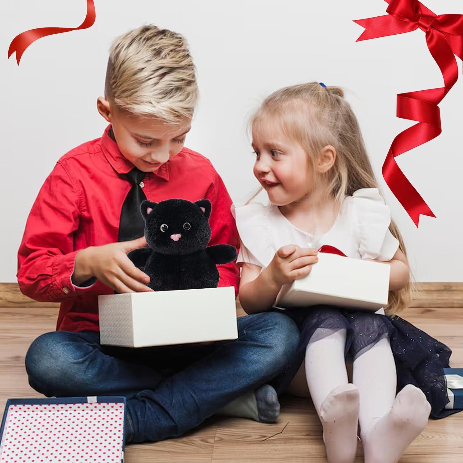 Juguete de Peluche Gato Negro Sew Butiful 20 cm para Niños