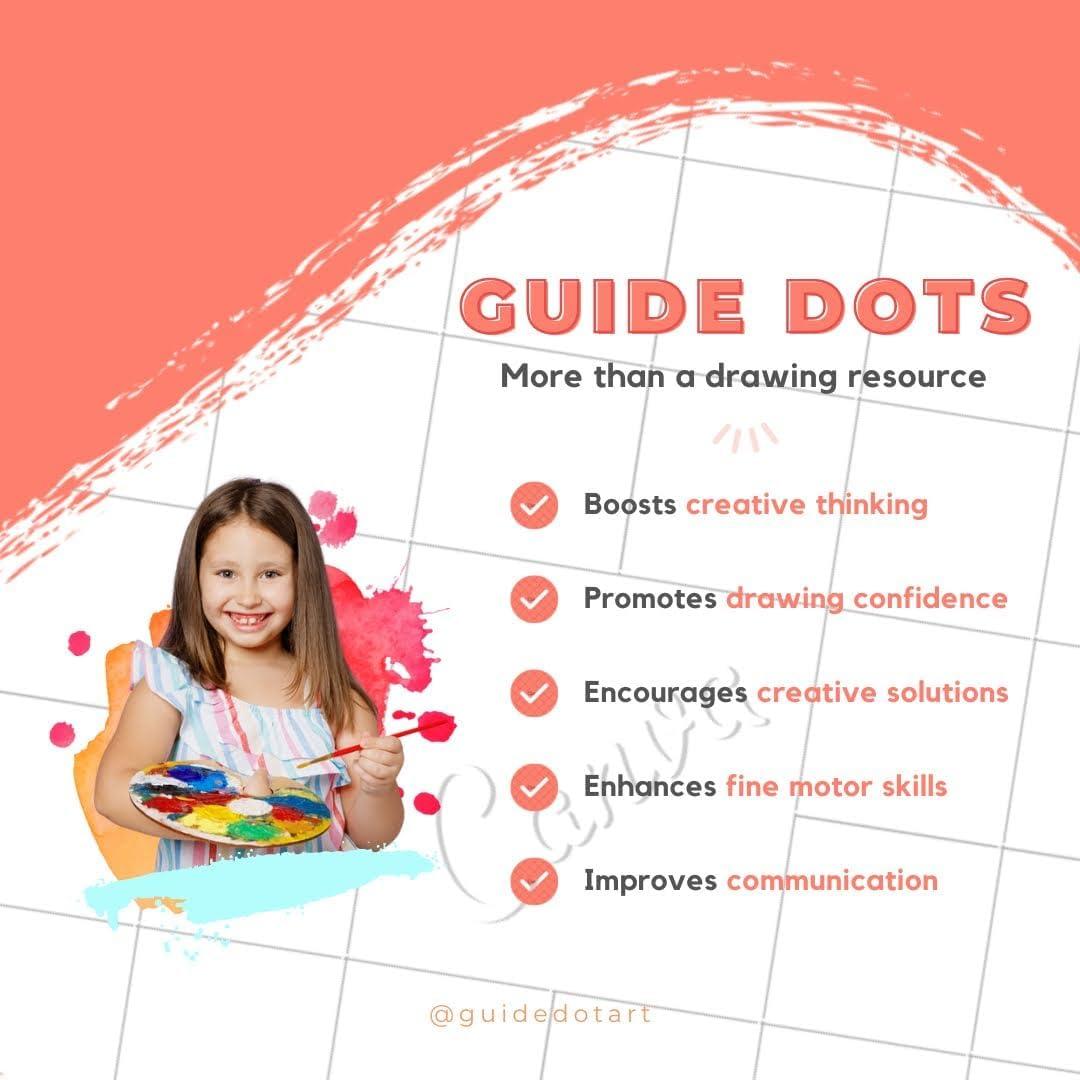 Kit de Arte para Niños Guide Dots - Tablero Brillante y Suministros