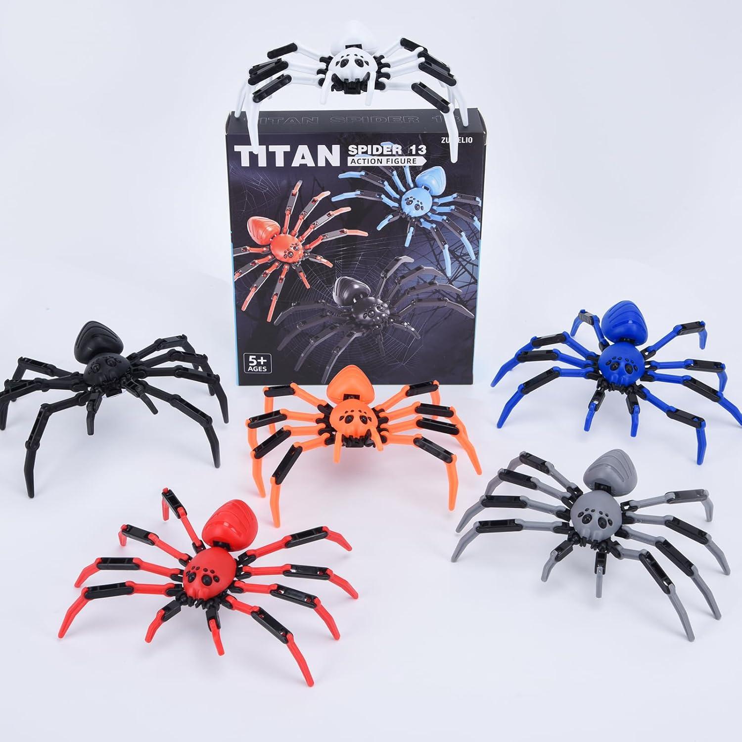 Juguete Araña Impresa en 3D Titan Spider - Negro - 15x10 cm