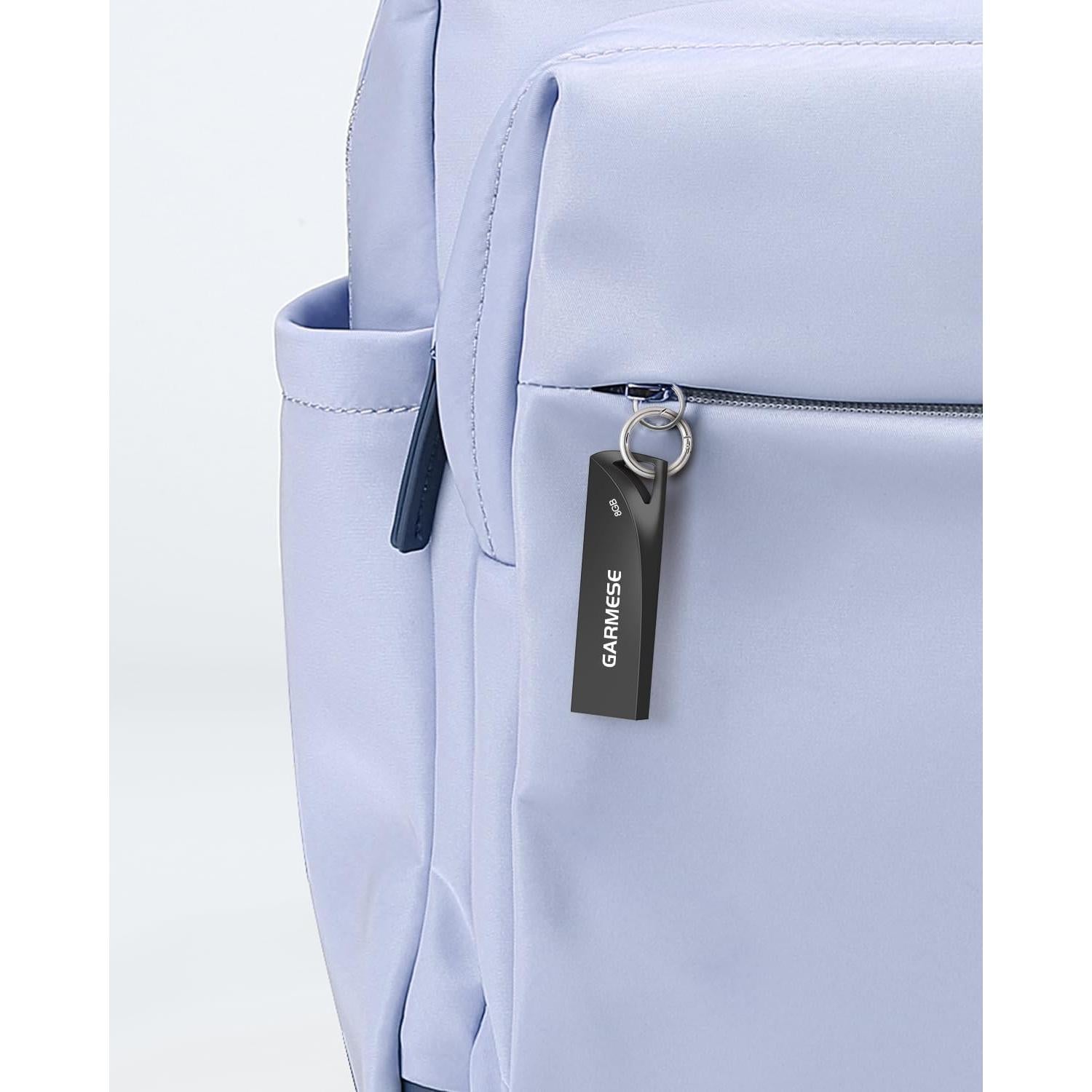 Paquete de 5 Unidades Flash USB 8GB GARMESE Metálicas Impermeables