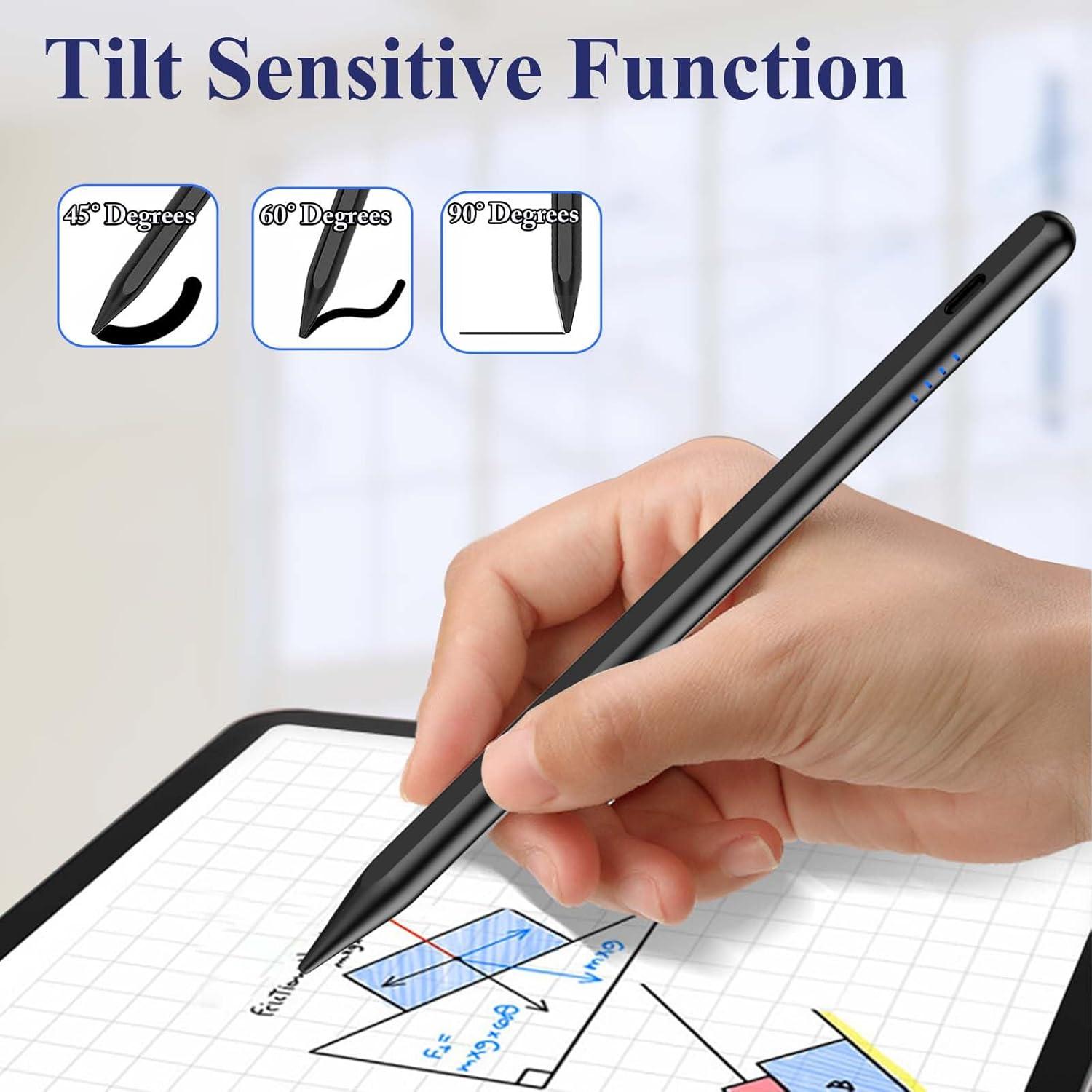 Lápiz Stylus Kenkor para iPad 2018-2025, Negro, Rechazo de Palma