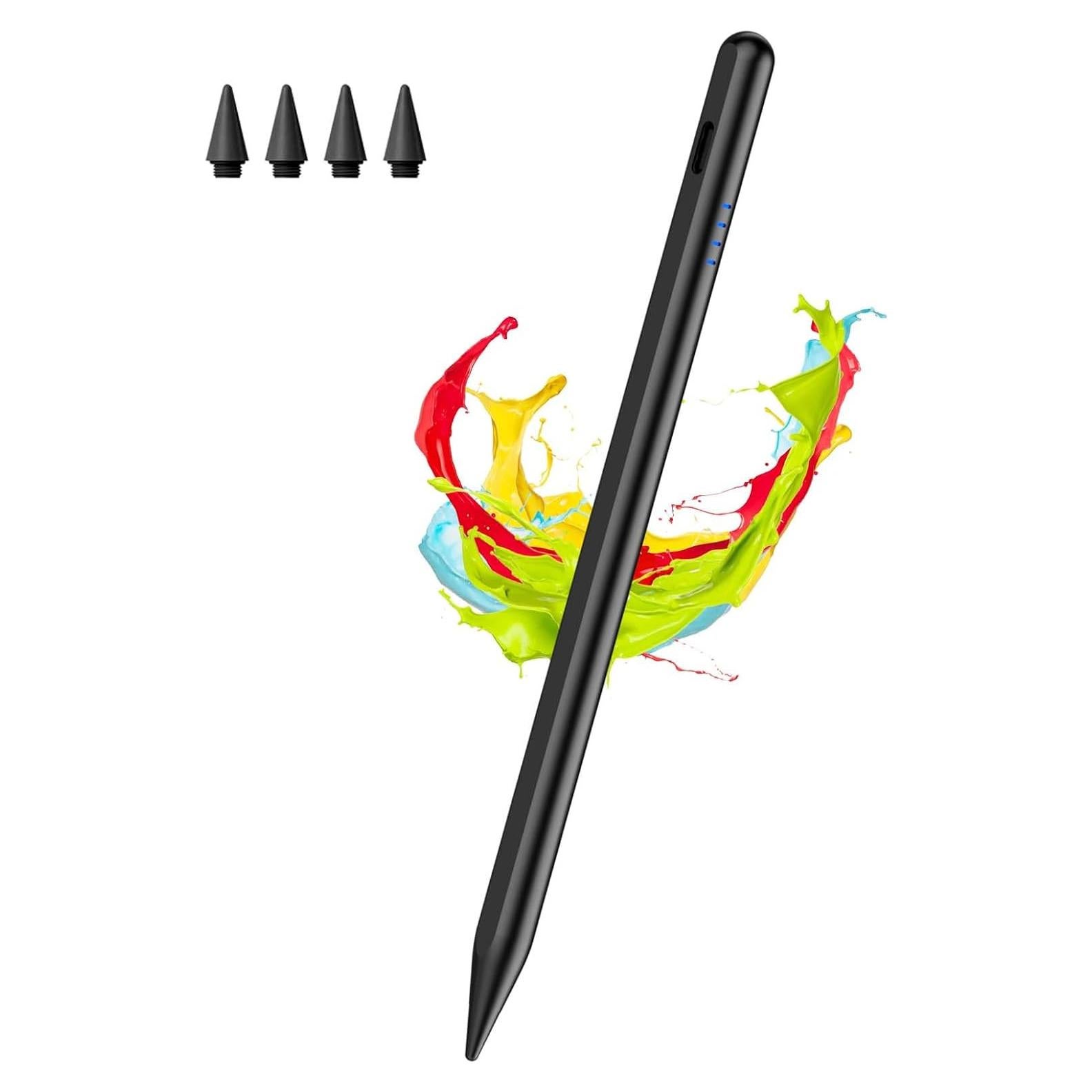 Lápiz Stylus Kenkor para iPad 2018-2025, Negro, Rechazo de Palma