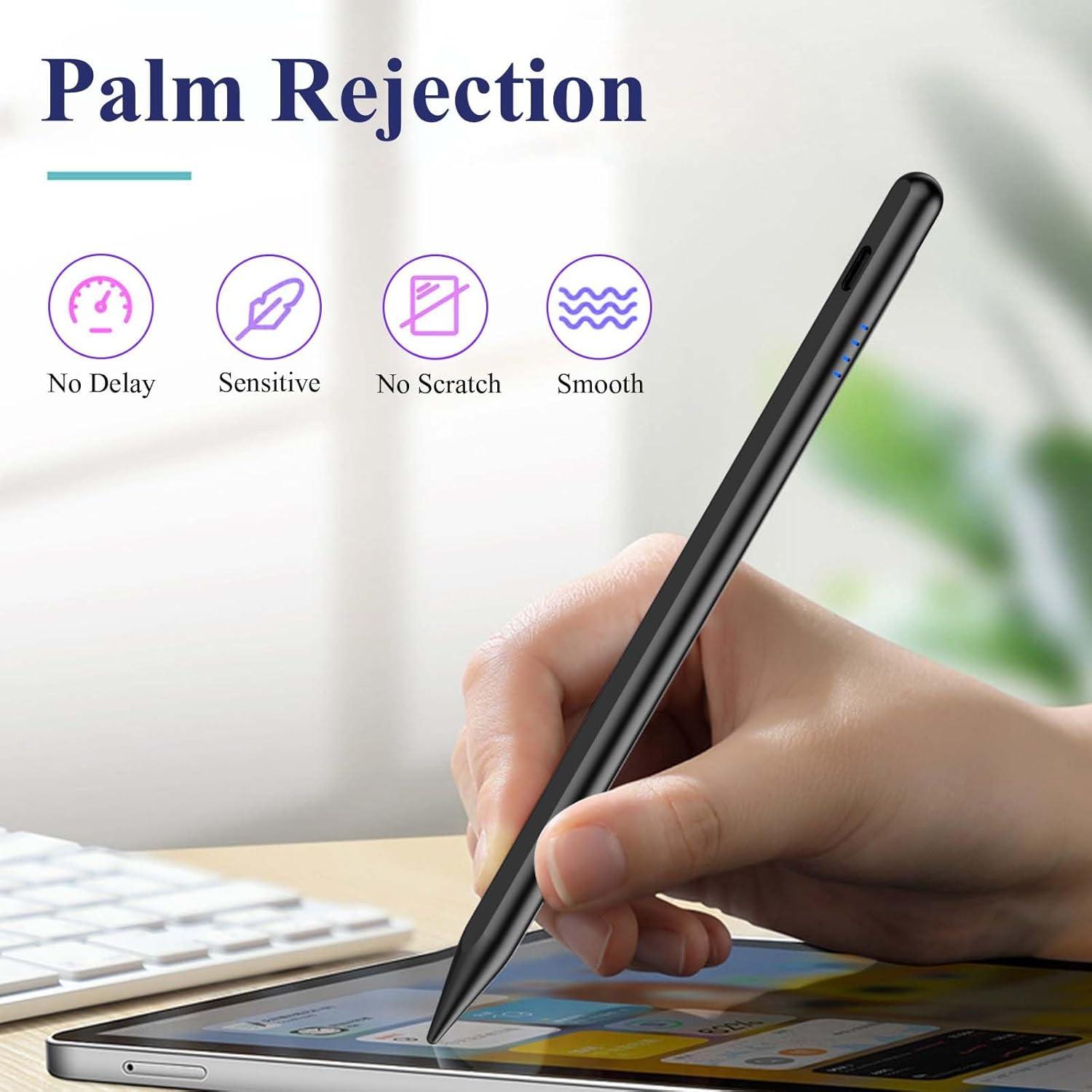 Lápiz Stylus Kenkor para iPad 2018-2025, Negro, Rechazo de Palma