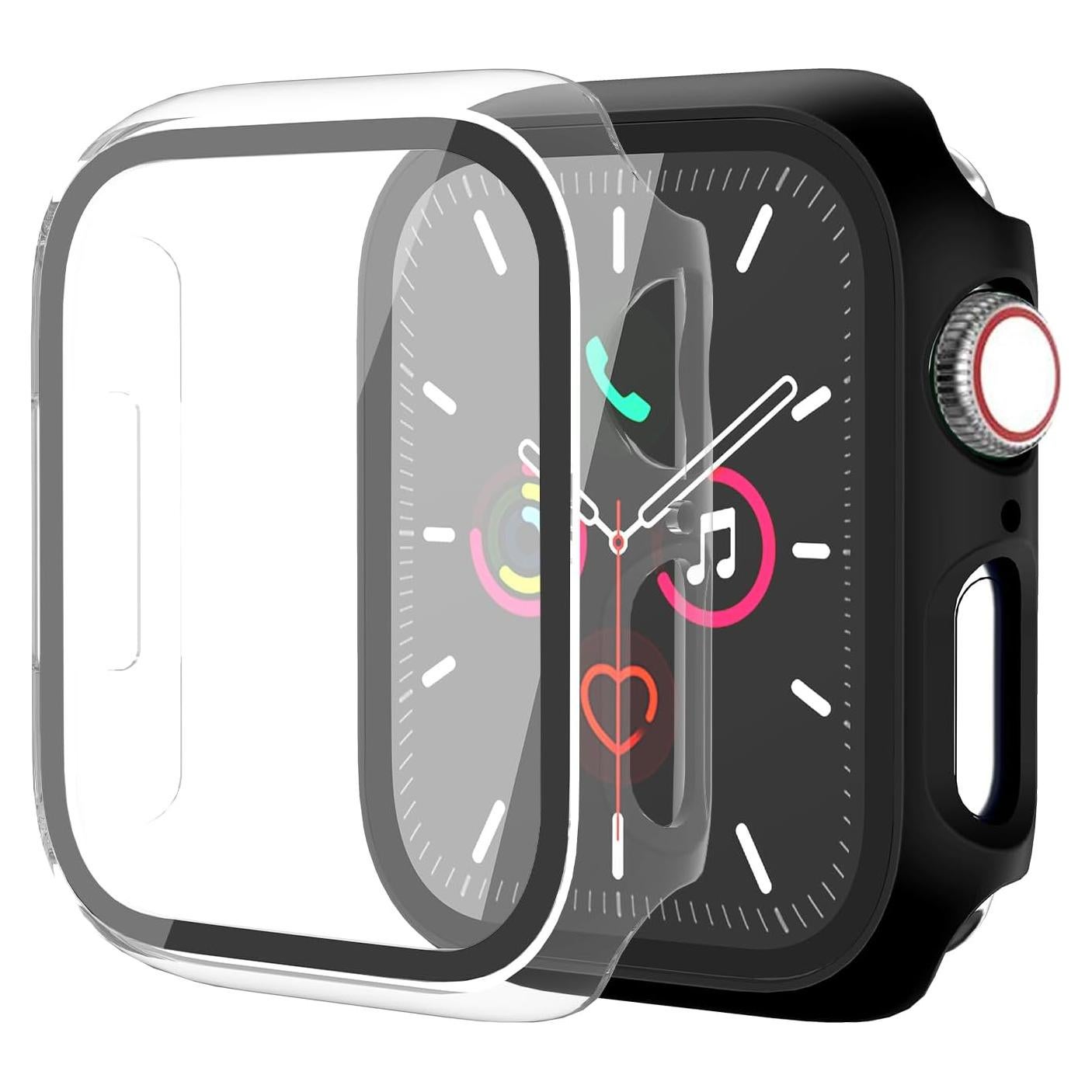 Paquete de 2 fundas para Apple Watch 41mm - Protector de pantalla