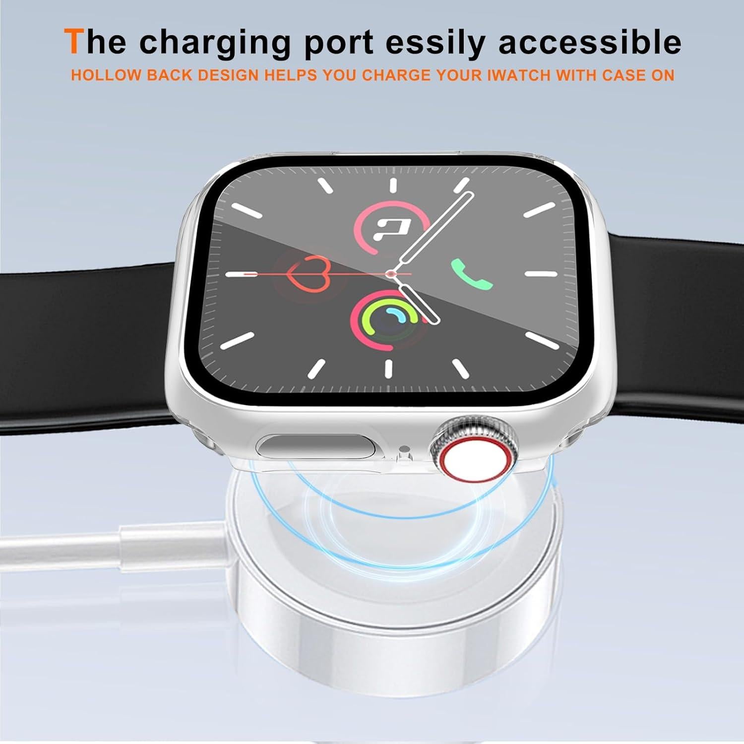 Paquete de 2 fundas para Apple Watch 41mm - Protector de pantalla