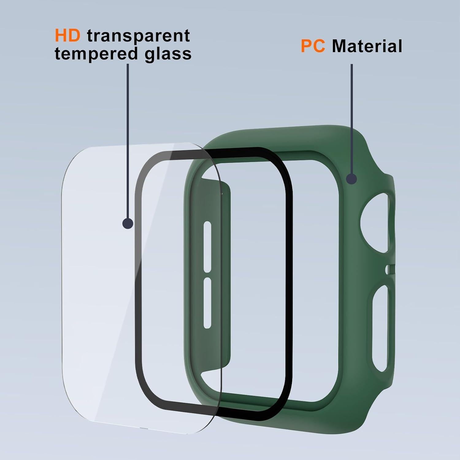 Funda Bumper para Apple Watch SE 3/SE 2/Series 4/5/6 40mm Verde