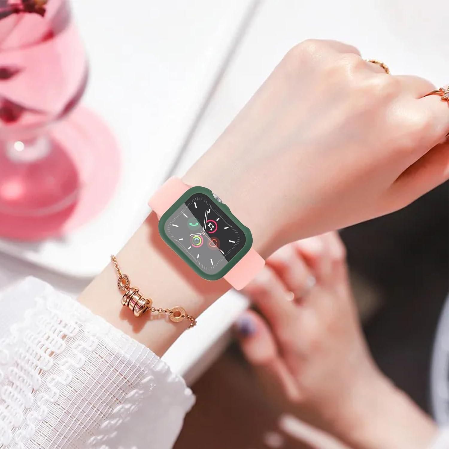 Funda Bumper para Apple Watch SE 3/SE 2/Series 4/5/6 40mm Verde