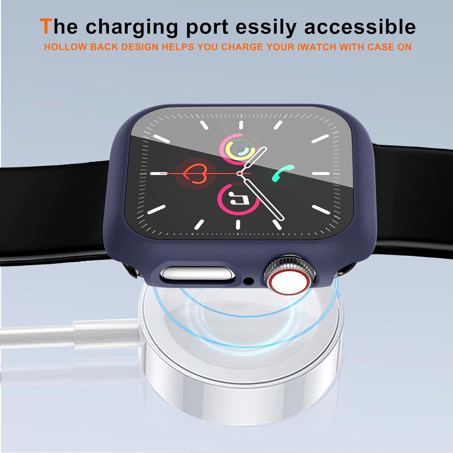 Funda Dura para Apple Watch Series 10/11 46mm - Protector Vidrio Templado