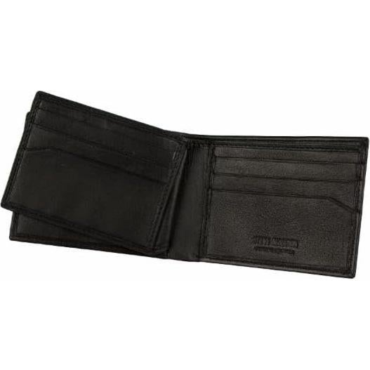 Cartera Slim de Cuero Genuino Steve Madden para Hombre - Negra