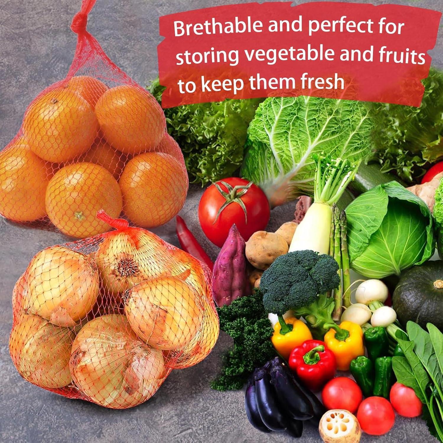 100 Bolsas de Malla Reutilizables COTELEEC 40cm para Verduras