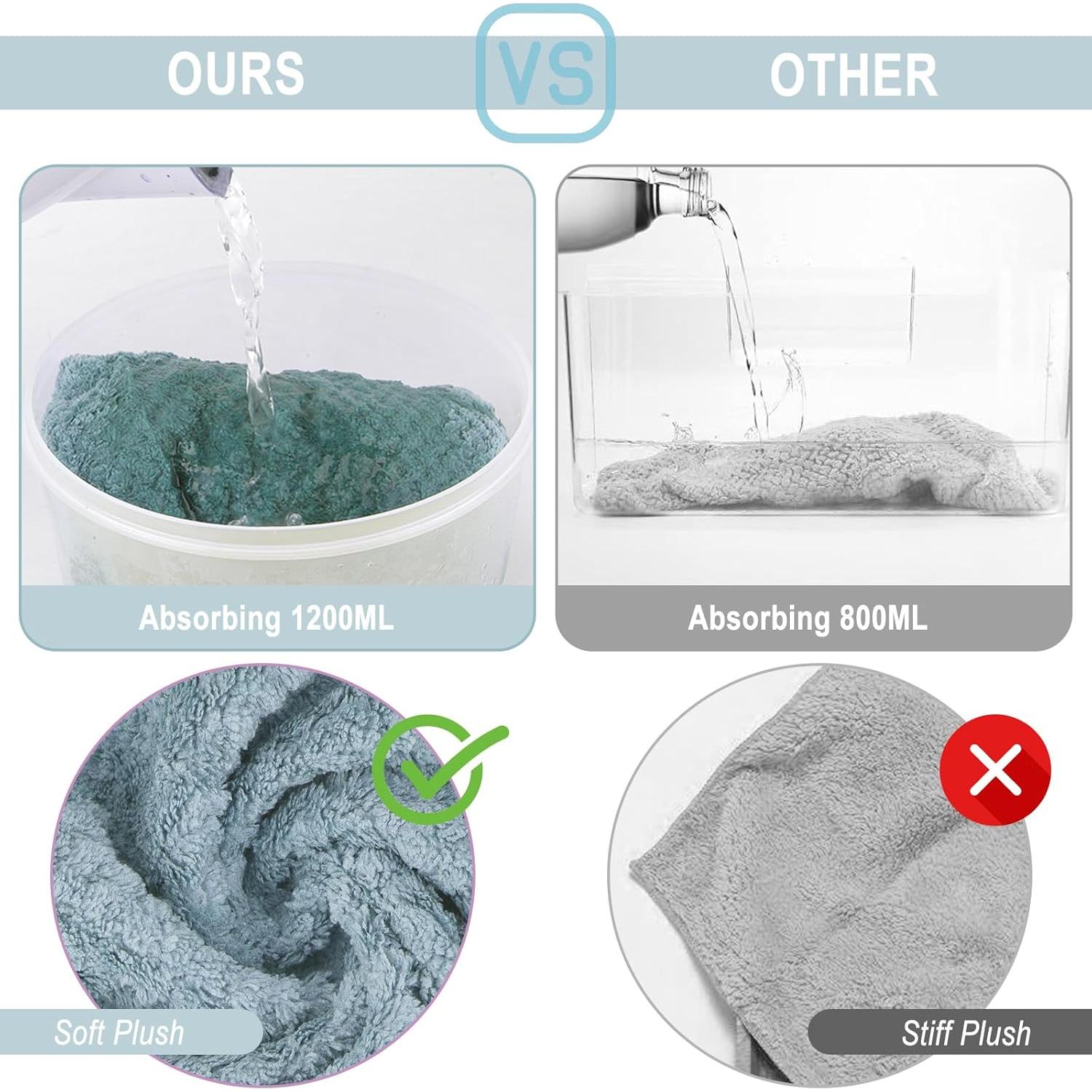 Paquete de 3 Toallas de Microfibra YHPDYL para Secar Cabello