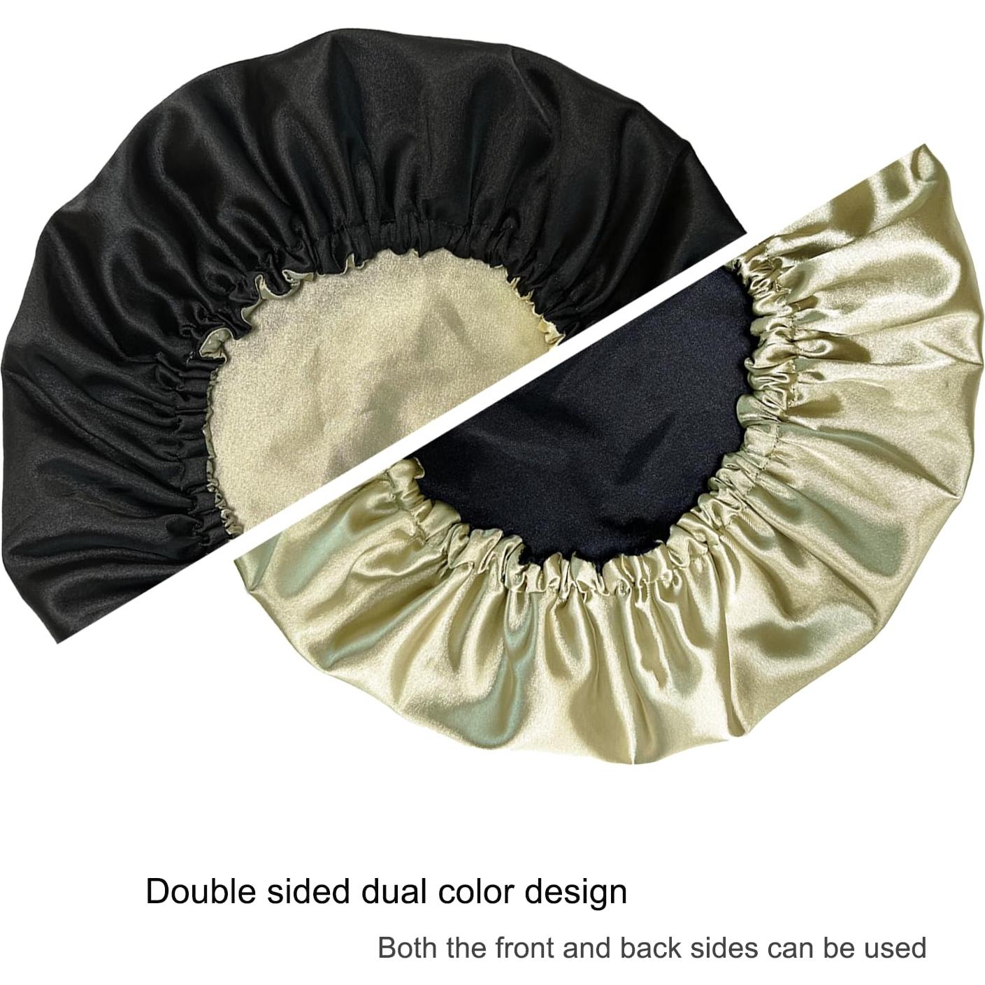 Bonete de satén KEMANLAI para dormir 30 cm cabello rizado