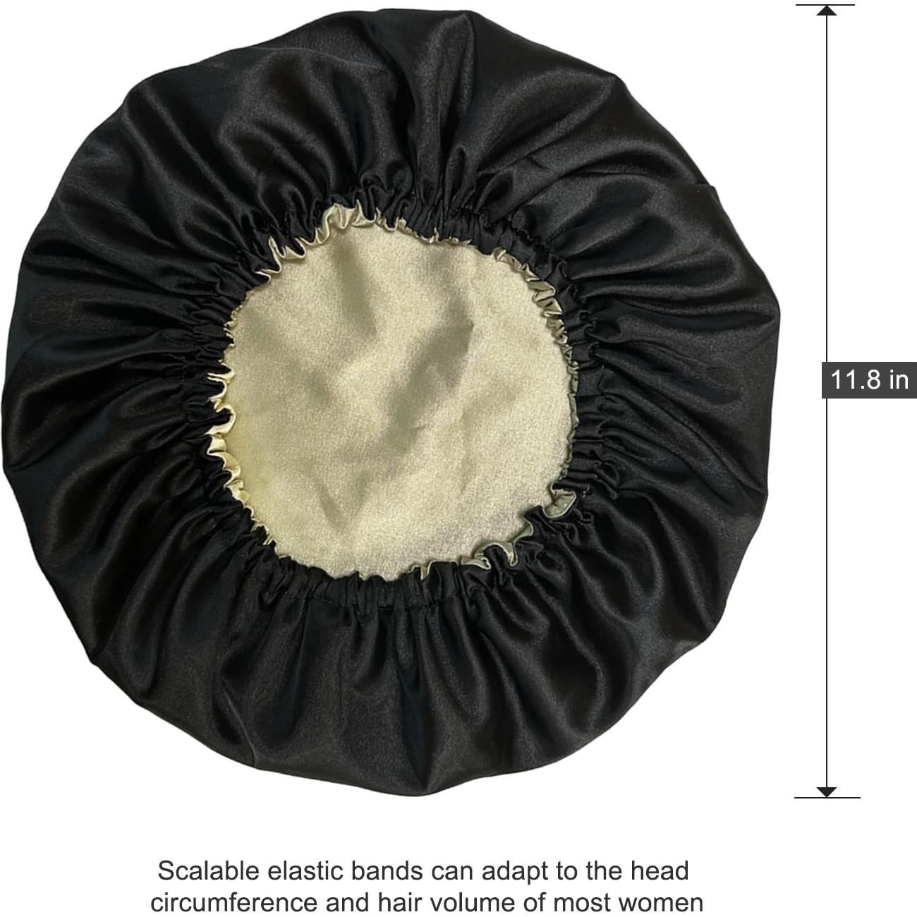 Bonete de satén KEMANLAI para dormir 30 cm cabello rizado