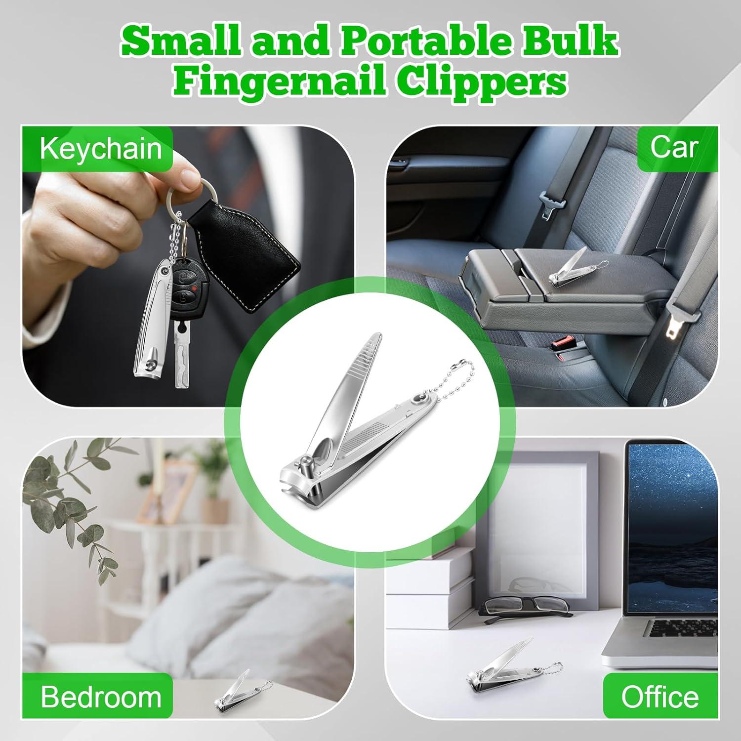 Juego de Cortadores de Uñas HOFASON 24 Pcs Acero Inoxidable