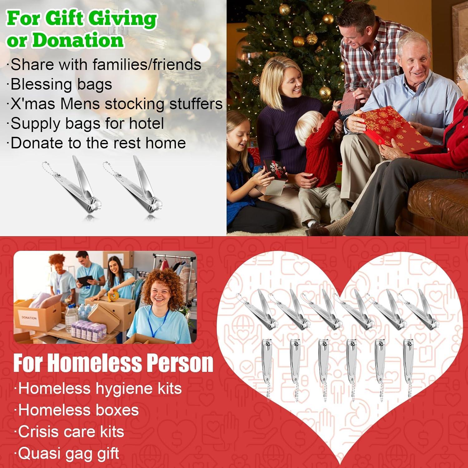 Juego de Cortadores de Uñas HOFASON 24 Pcs Acero Inoxidable