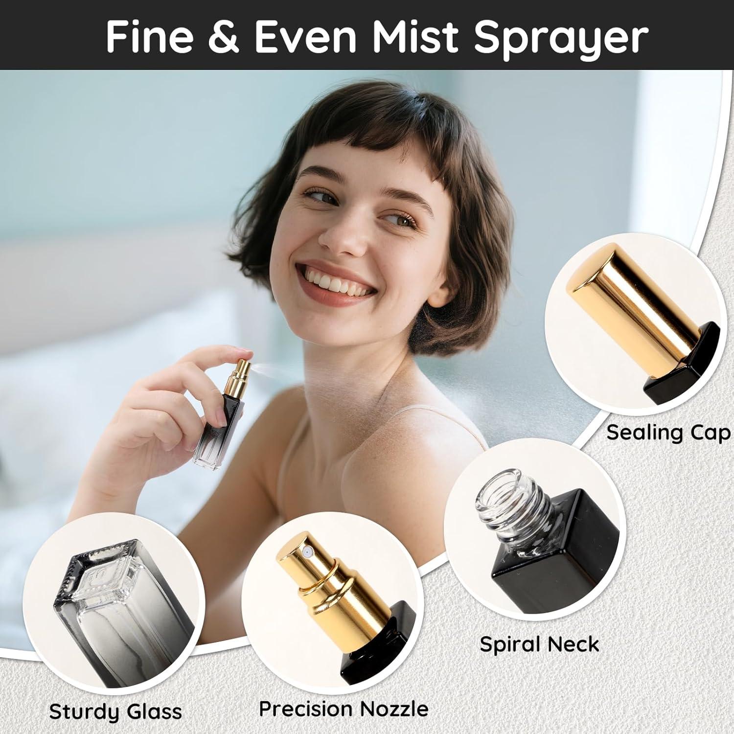 Juego de 10 Botellas Mini de Perfume Segbeauty 10ml Vidrio