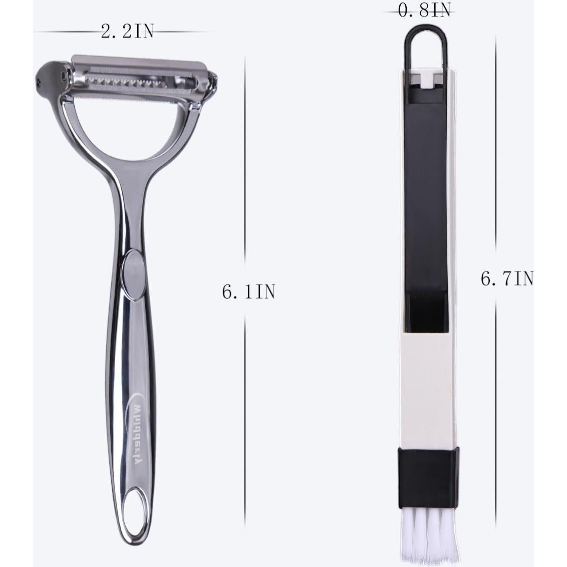 Pelador de Cocina Whidderly Doble Hoja Ergonómico 15.49 cm