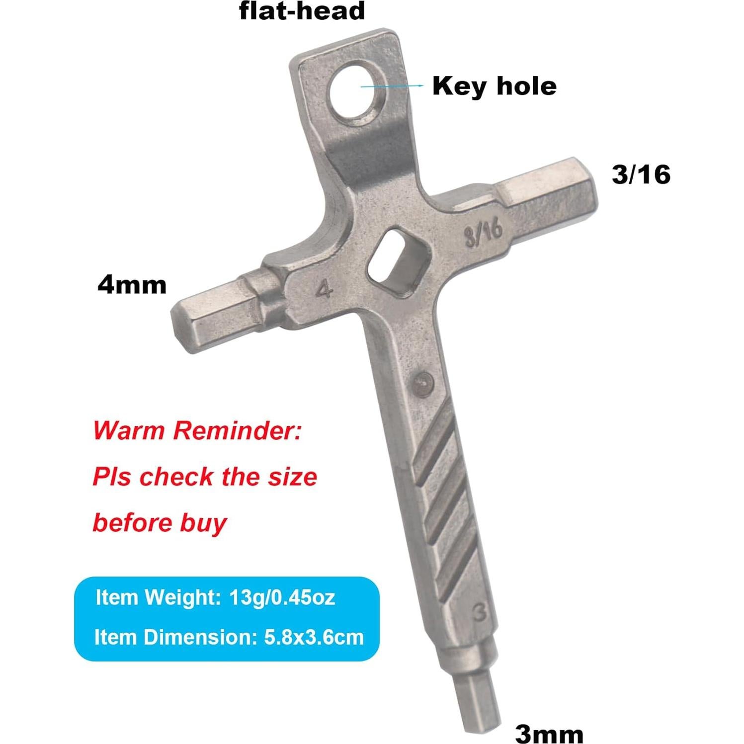 Juego de Llaves Allen Rigdance 4 en 1 Acero Inoxidable Plata