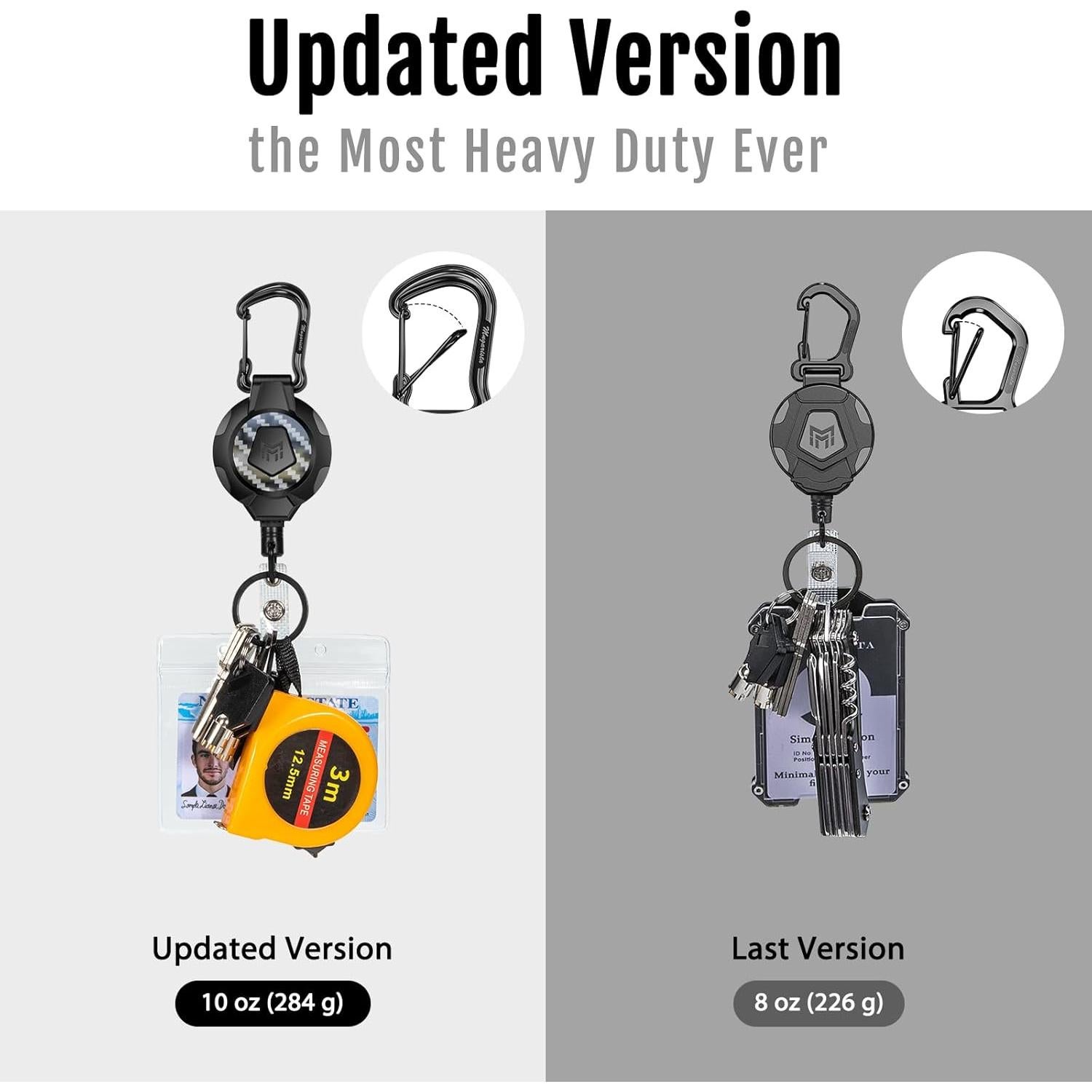 Llave Retráctil MNGARISTA 10 OZ (0.28 kg) Cable 80 cm Carbono