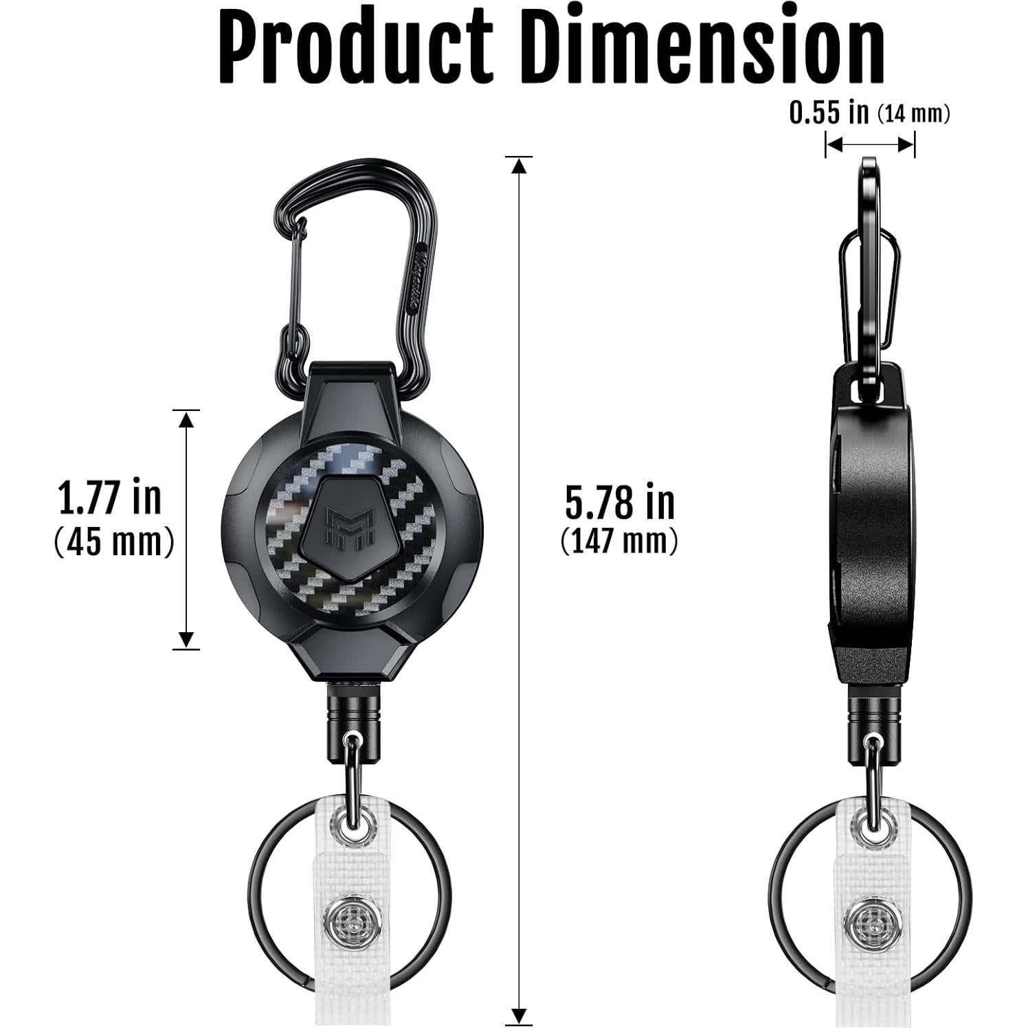 Llave Retráctil MNGARISTA 10 OZ (0.28 kg) Cable 80 cm Carbono