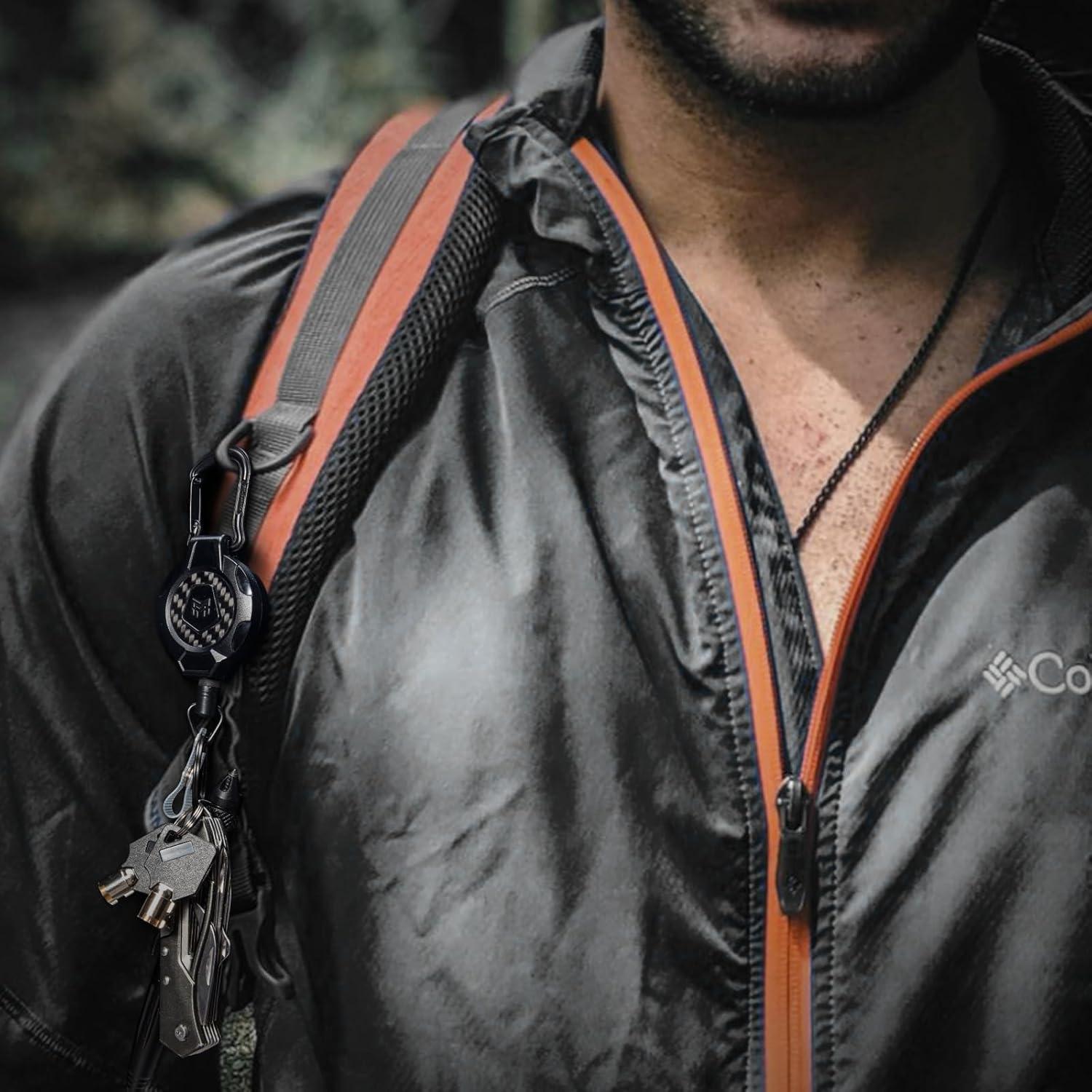 Llave Retráctil MNGARISTA 10 OZ (0.28 kg) Cable 80 cm Carbono