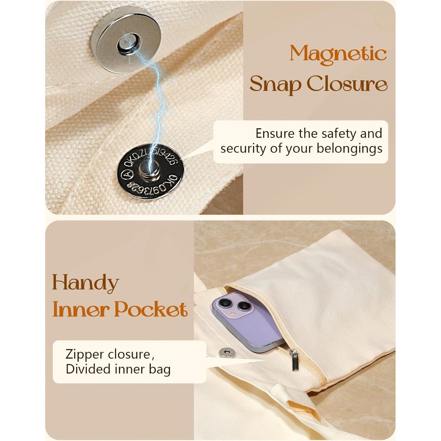 Bolsa Tote de Algodón Miss Adola para Niñas - Hebilla Magnética