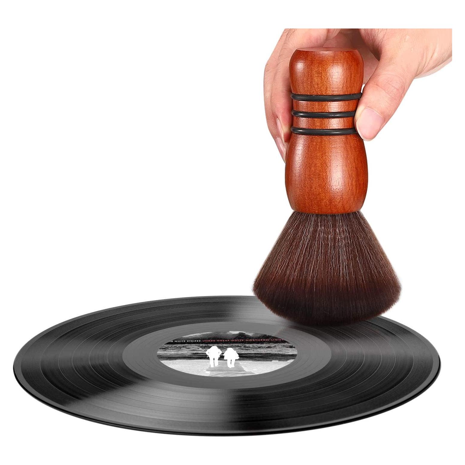 Cepillo de Limpieza de Discos de Vinilo Facmogu - Antiestático