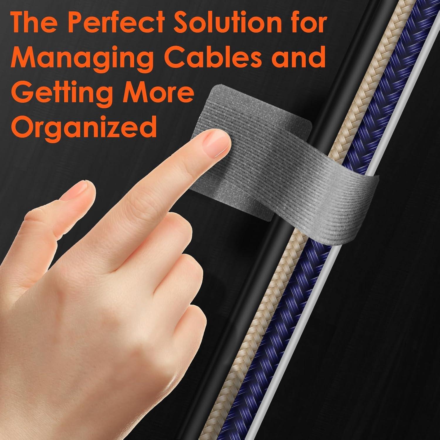 Organizador de Cables Promotion Love 40 Piezas Gris