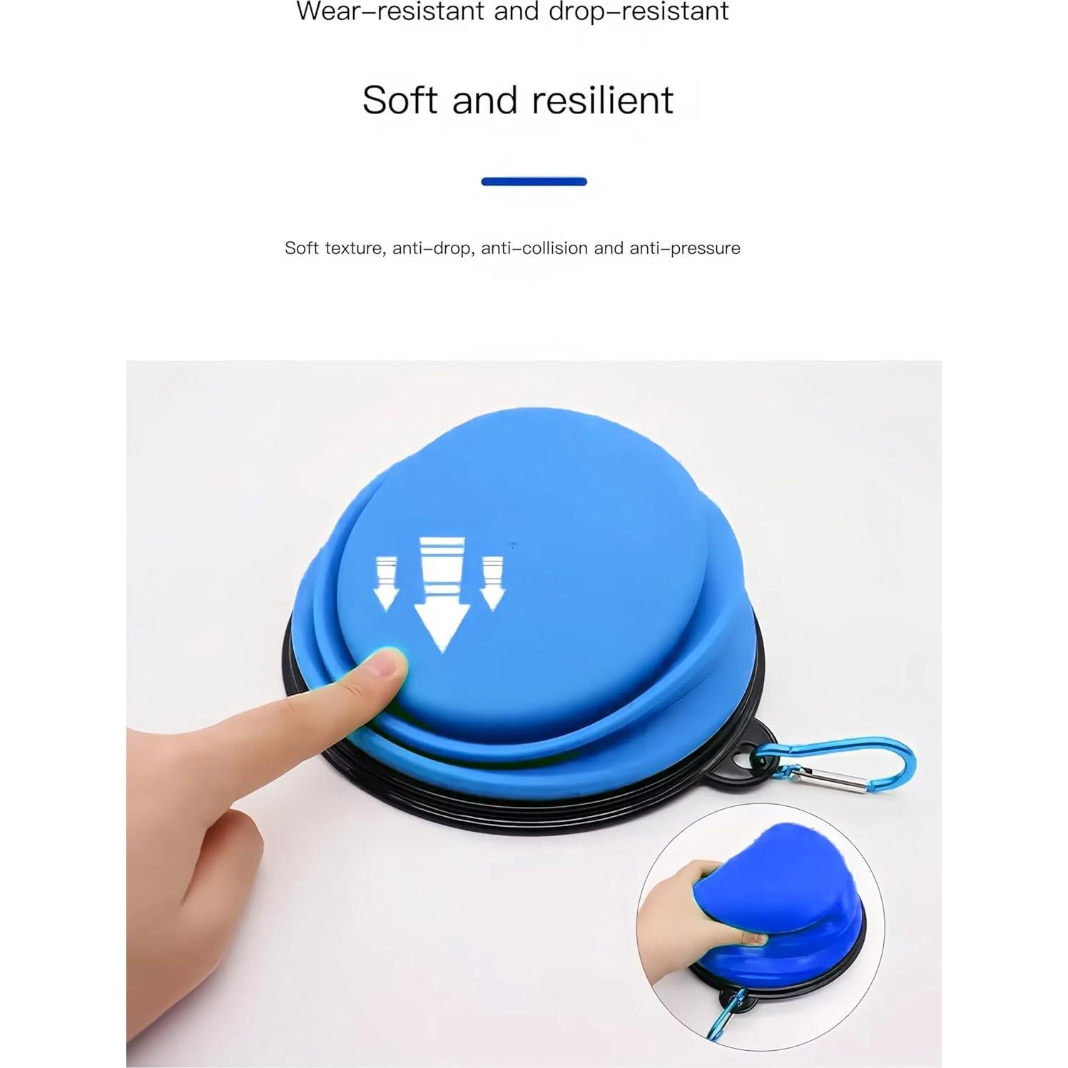 Tazón Plegable para Perro Easoneo 2 Piezas 1006ml + 355ml