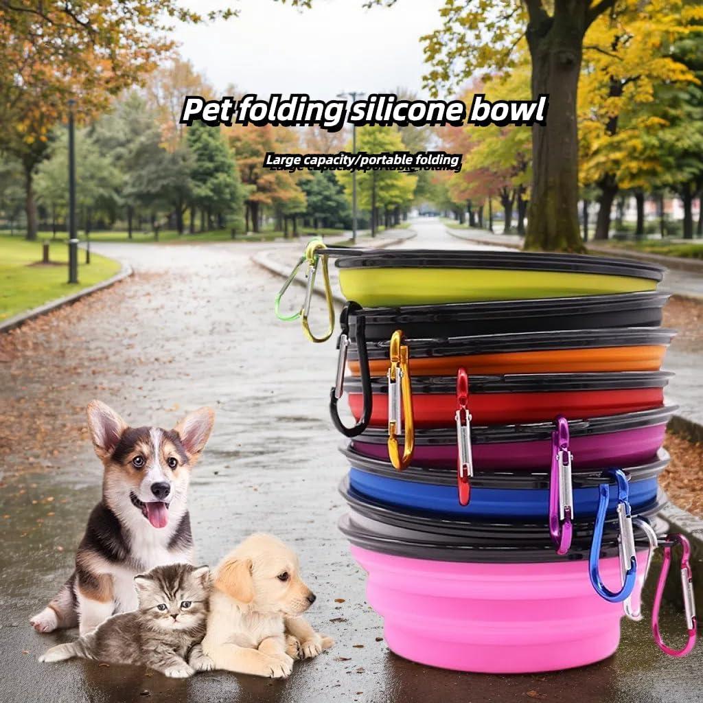 Tazón Plegable para Perro Easoneo 2 Piezas 1006ml + 355ml