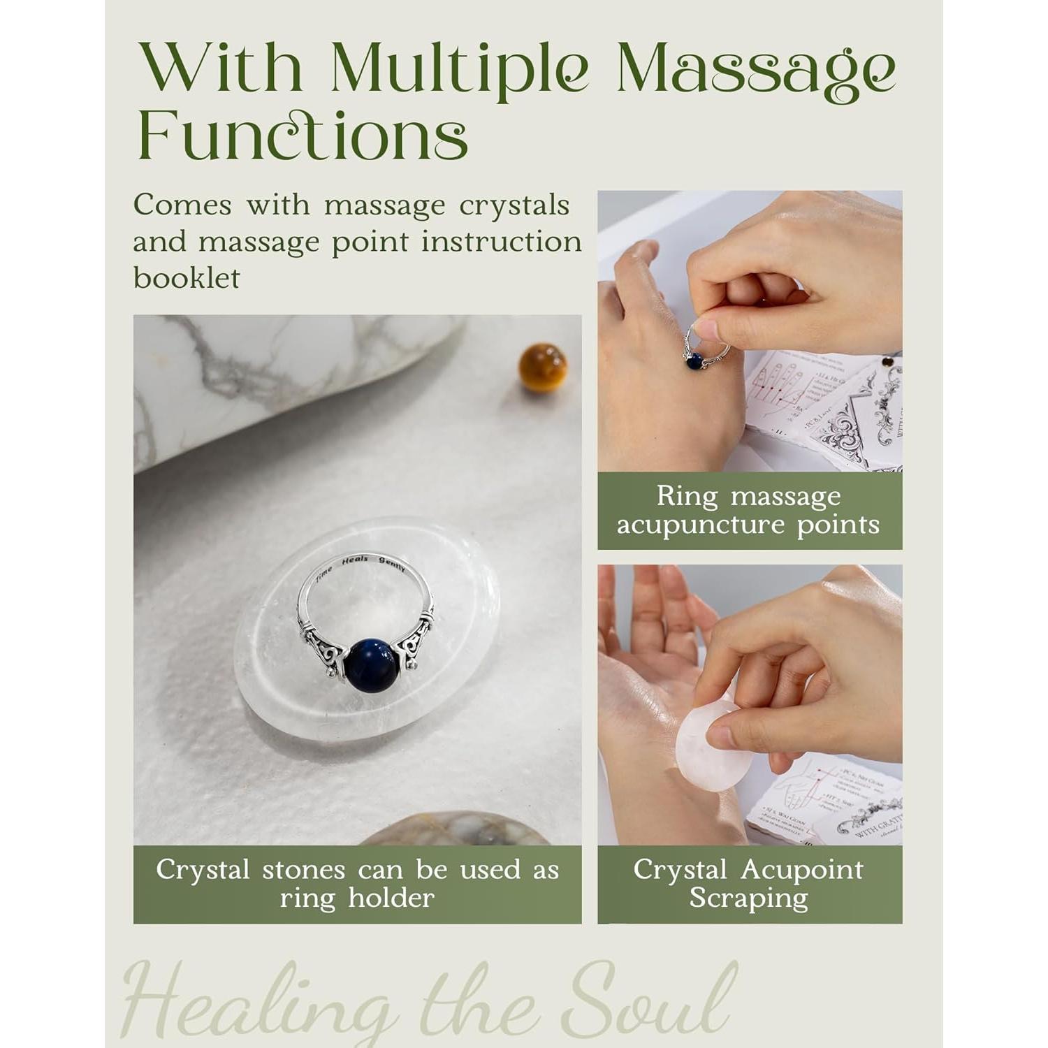 Anillo Giratorio de Descompresión Plata 925 con Amatista