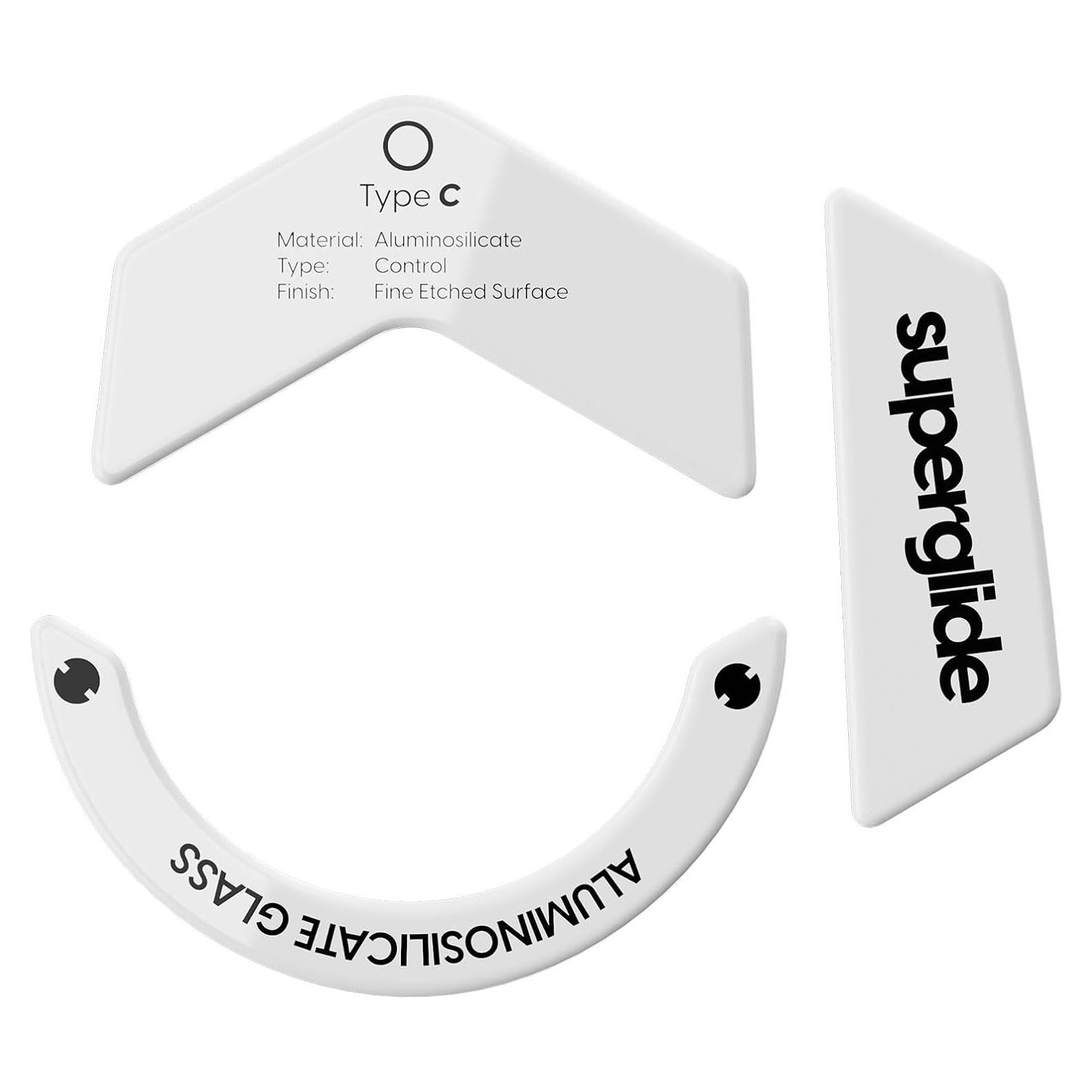 Patines de Ratón de Vidrio Superglide para Logitech G502 X - Tipo-C Blanco