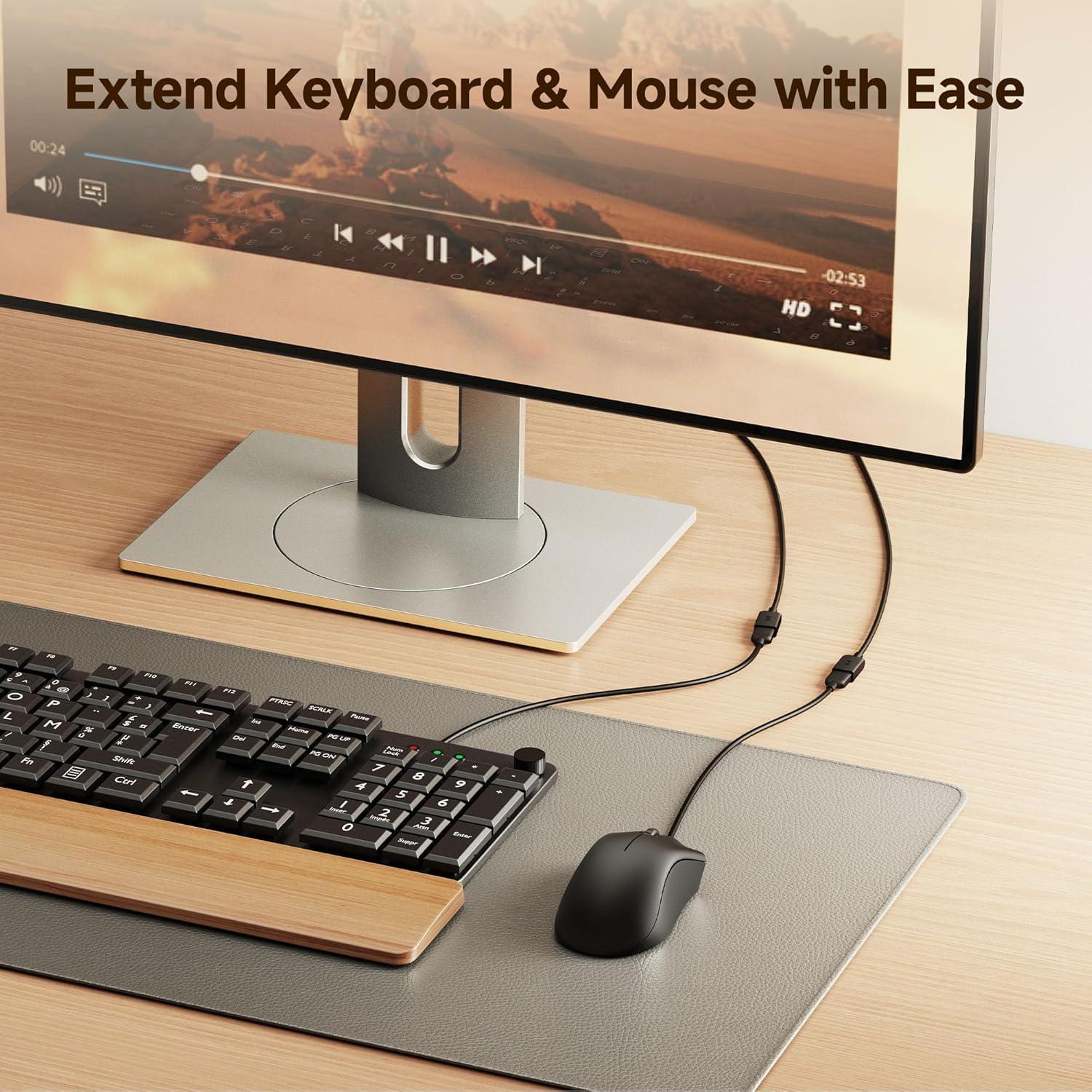 Cable de Extensión USB 2.0 Cable Matters 0.91m Paquete de 2