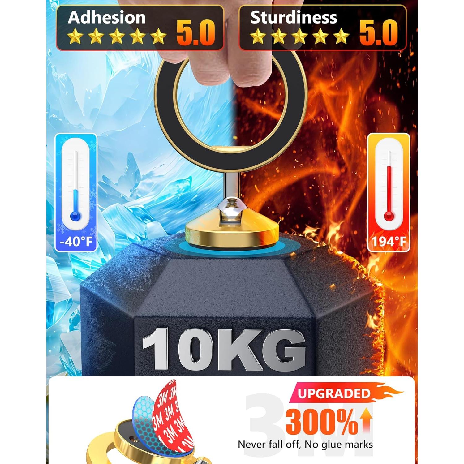 Soporte para Coche MagSafe LOXP Oro - Rotación 360°