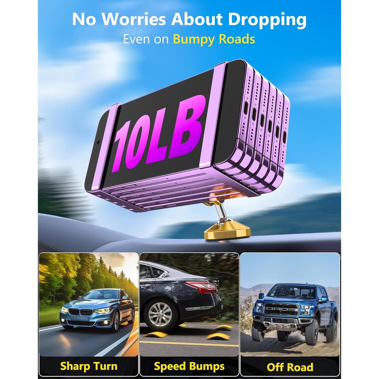 Soporte para Coche MagSafe LOXP Oro - Rotación 360°