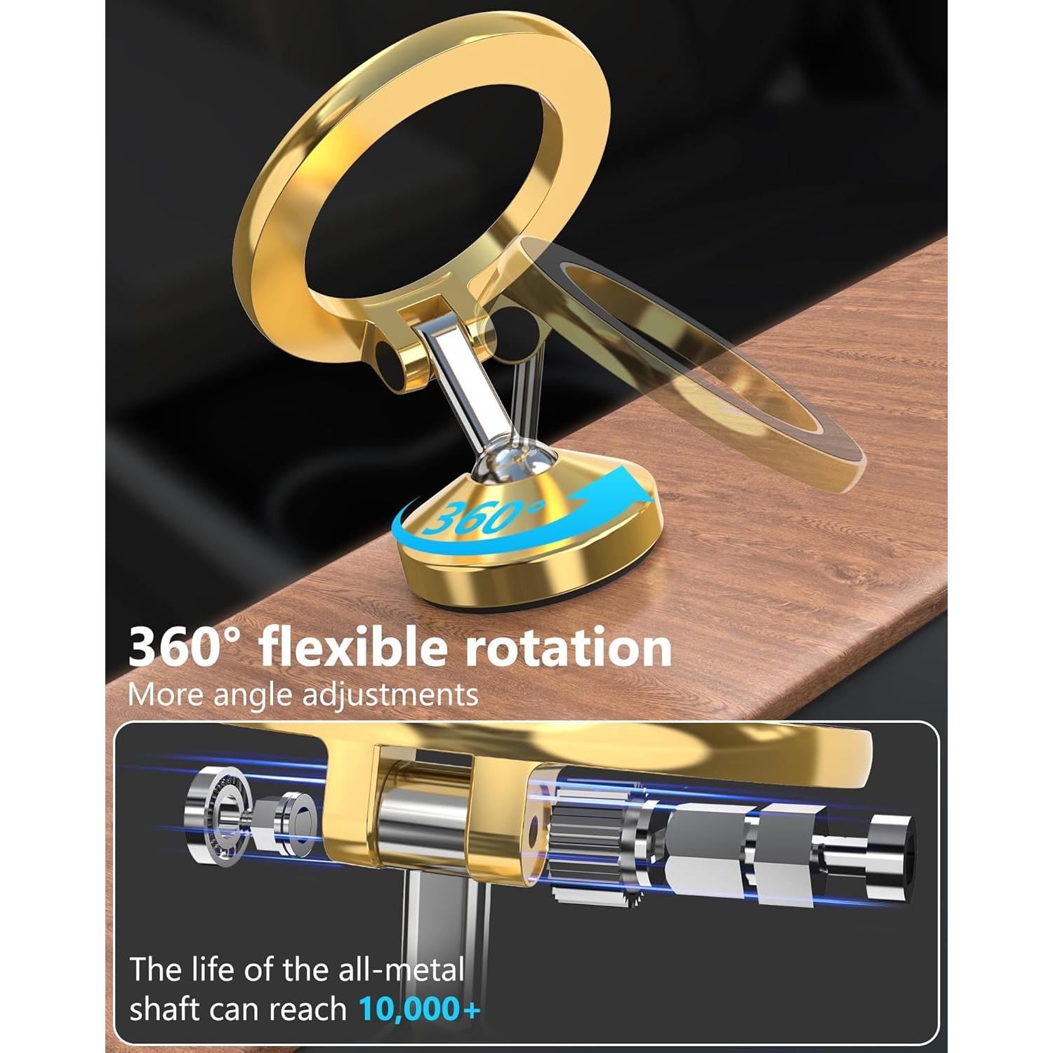 Soporte para Coche MagSafe LOXP Oro - Rotación 360°