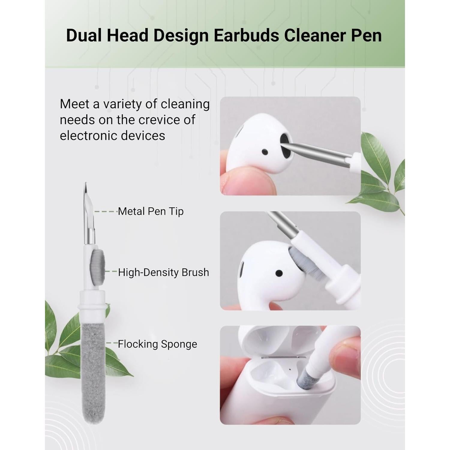 Kit de limpieza portátil QIAOYI con spray y paño - Blanco