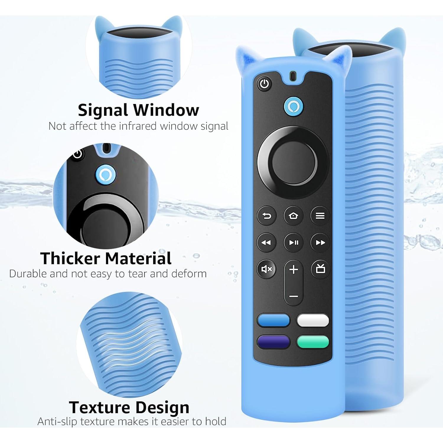 Funda de Control Remoto de Silicona OneBom 2 Pack Brilla en la Oscuridad Verde y Azul