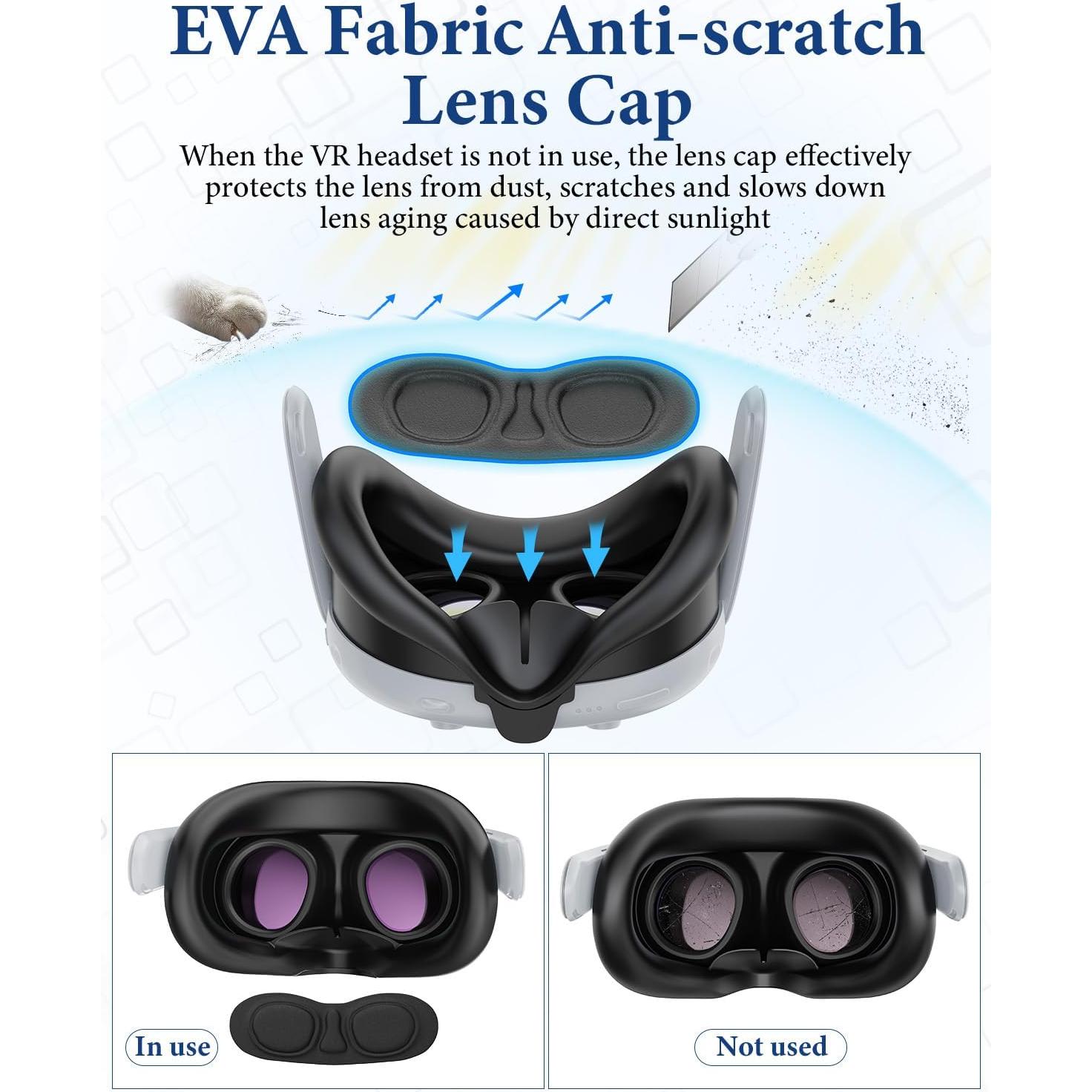 Kit de Almohadilla de Silicona para Meta Quest 3 - TanReginal