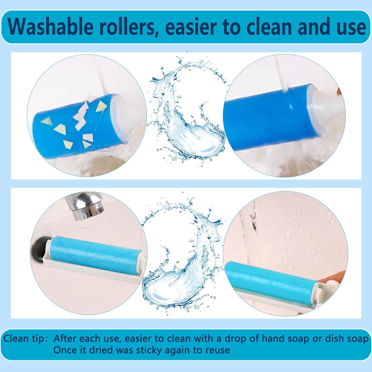 Rodillo de Pelusa Reutilizable Aomurvexz 3 Paquetes 23 cm