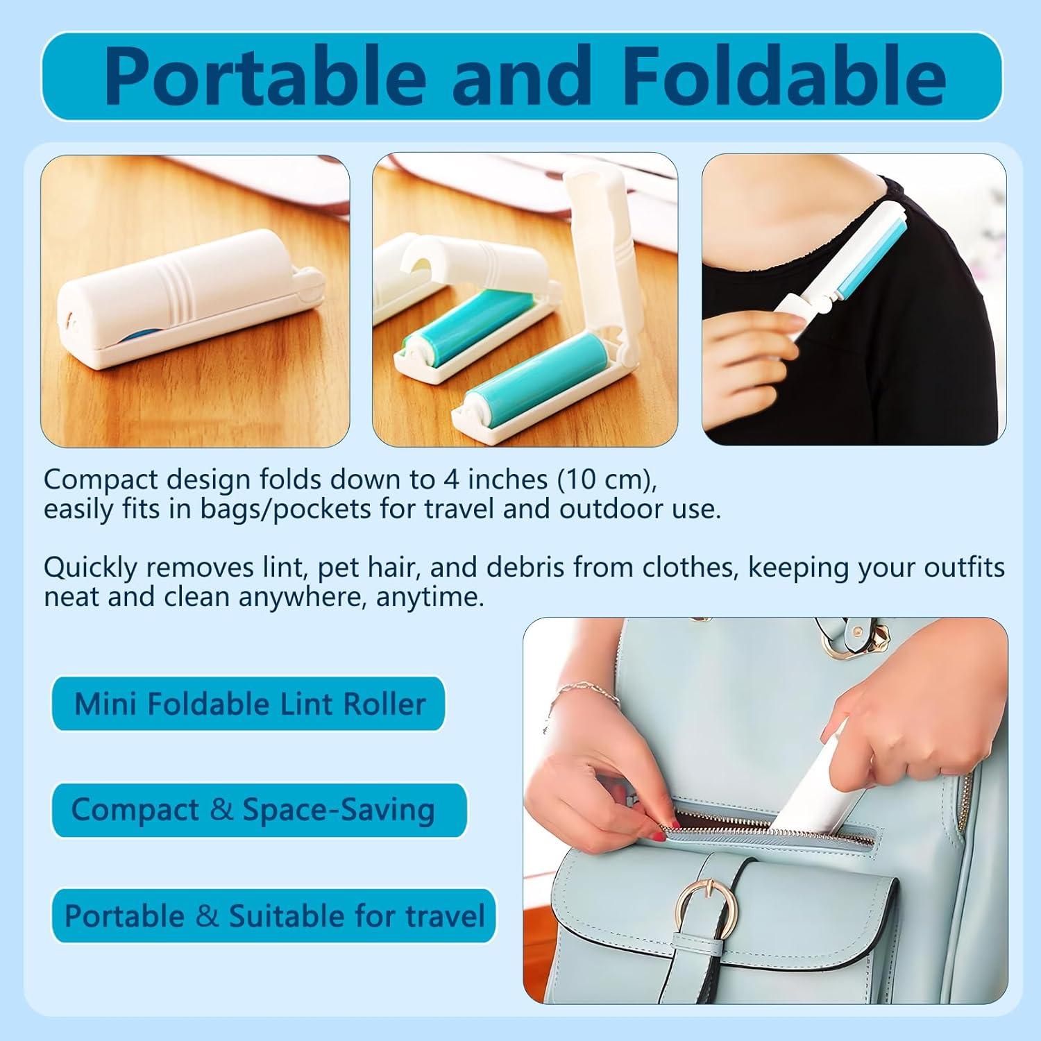 Rodillo de Pelusa Reutilizable Aomurvexz 3 Paquetes 23 cm