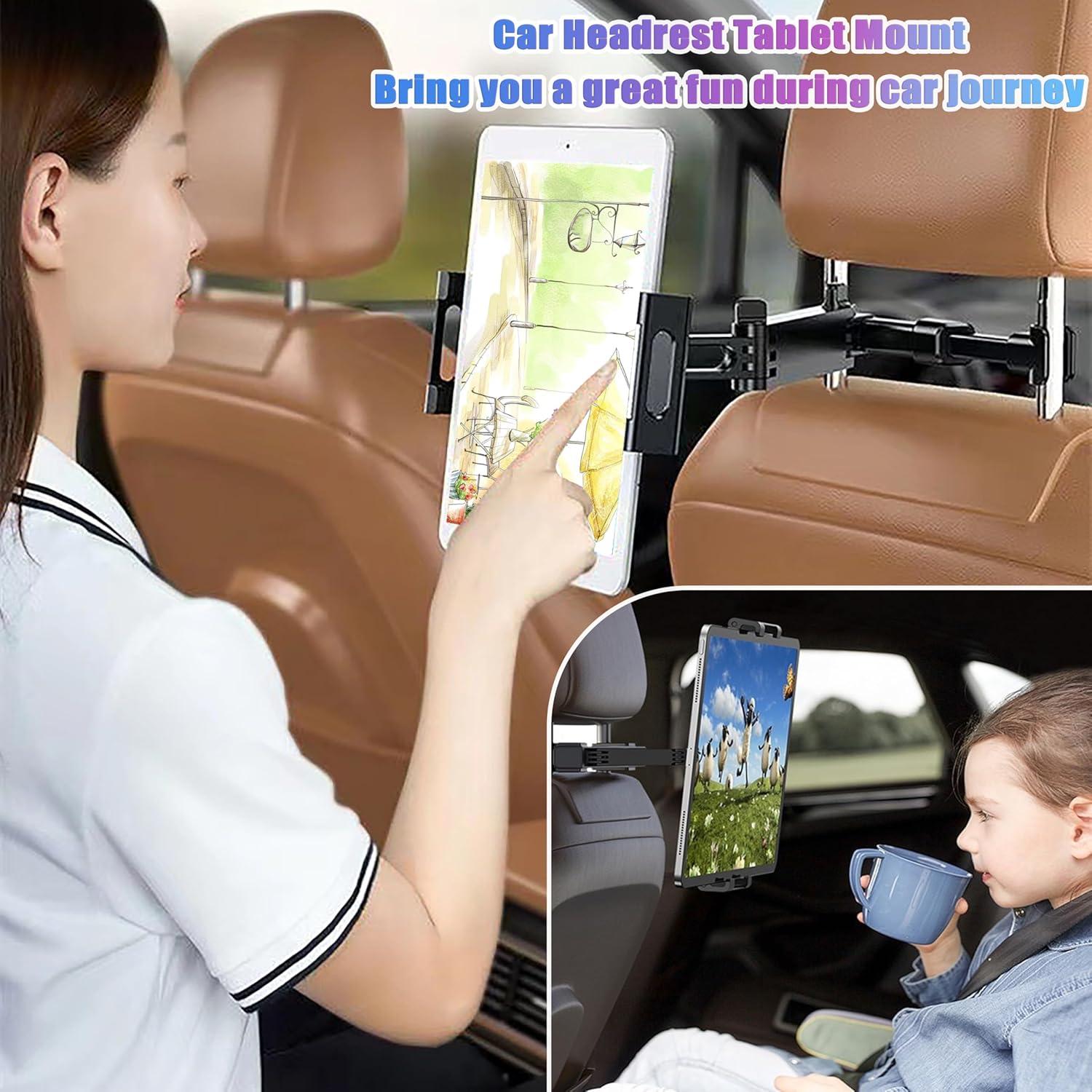 Soporte para Tableta en Reposacabezas YTDSUP - Paquete de 2, Negro