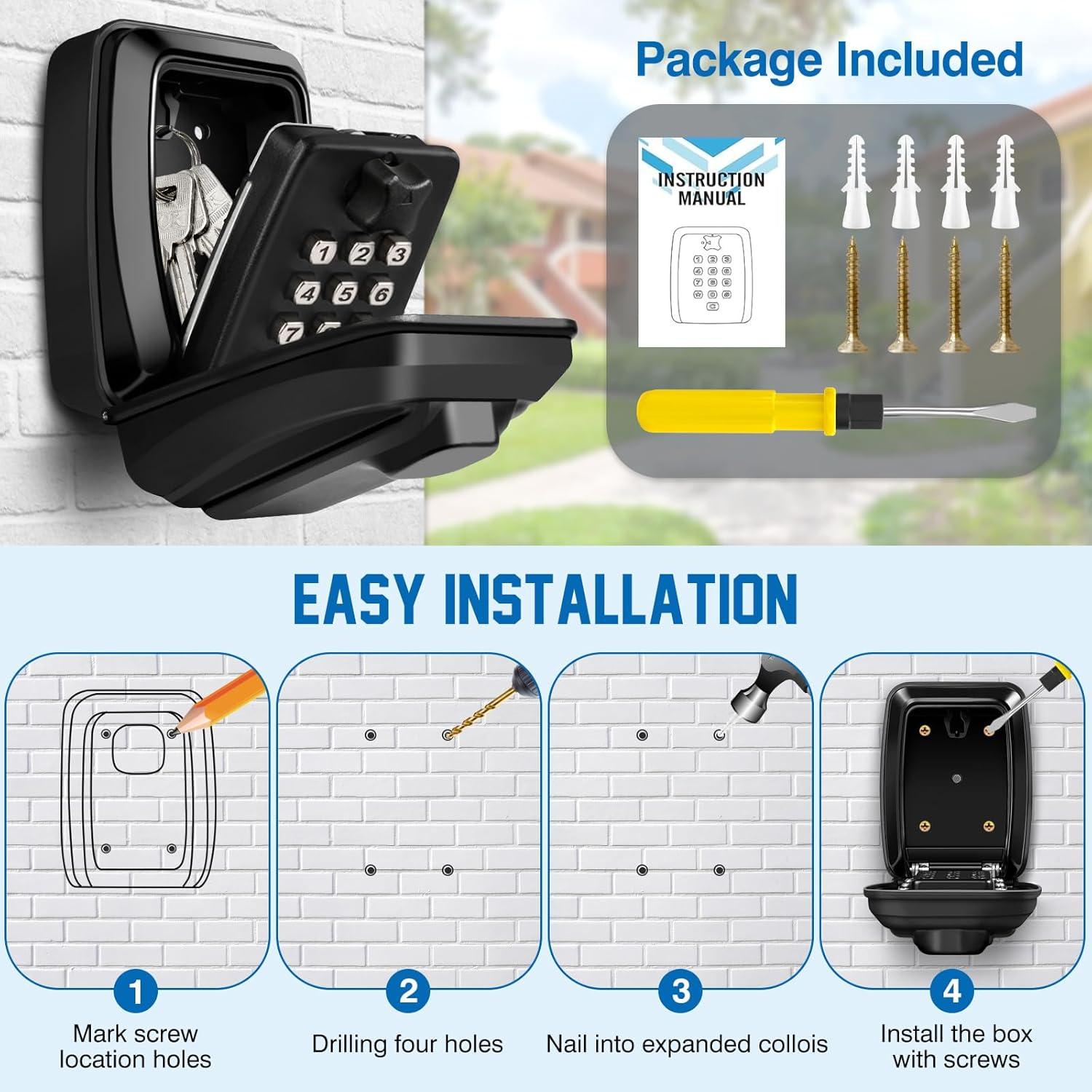 Caja de Seguridad para Llaves TNIIFXC G14 Impermeable 0.24L