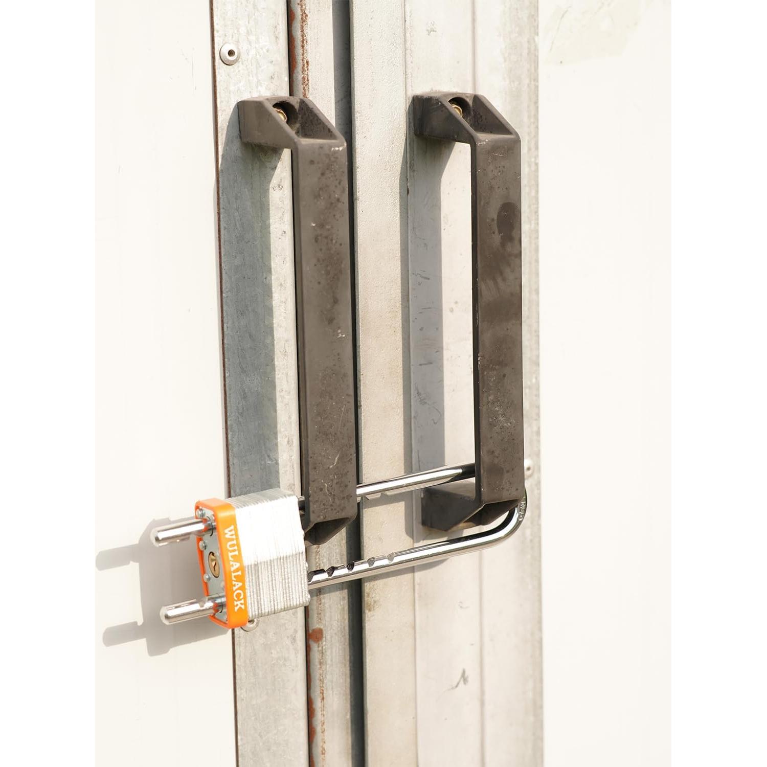 Candado con llave WULALACK de acero 5.08 cm grillete ajustable