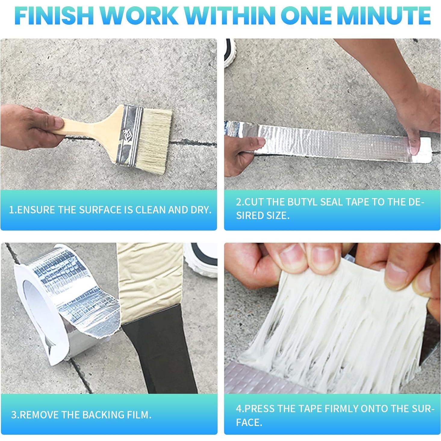 Cinta Butílica ADHES Impermeable 50mm x 5m para Reparación