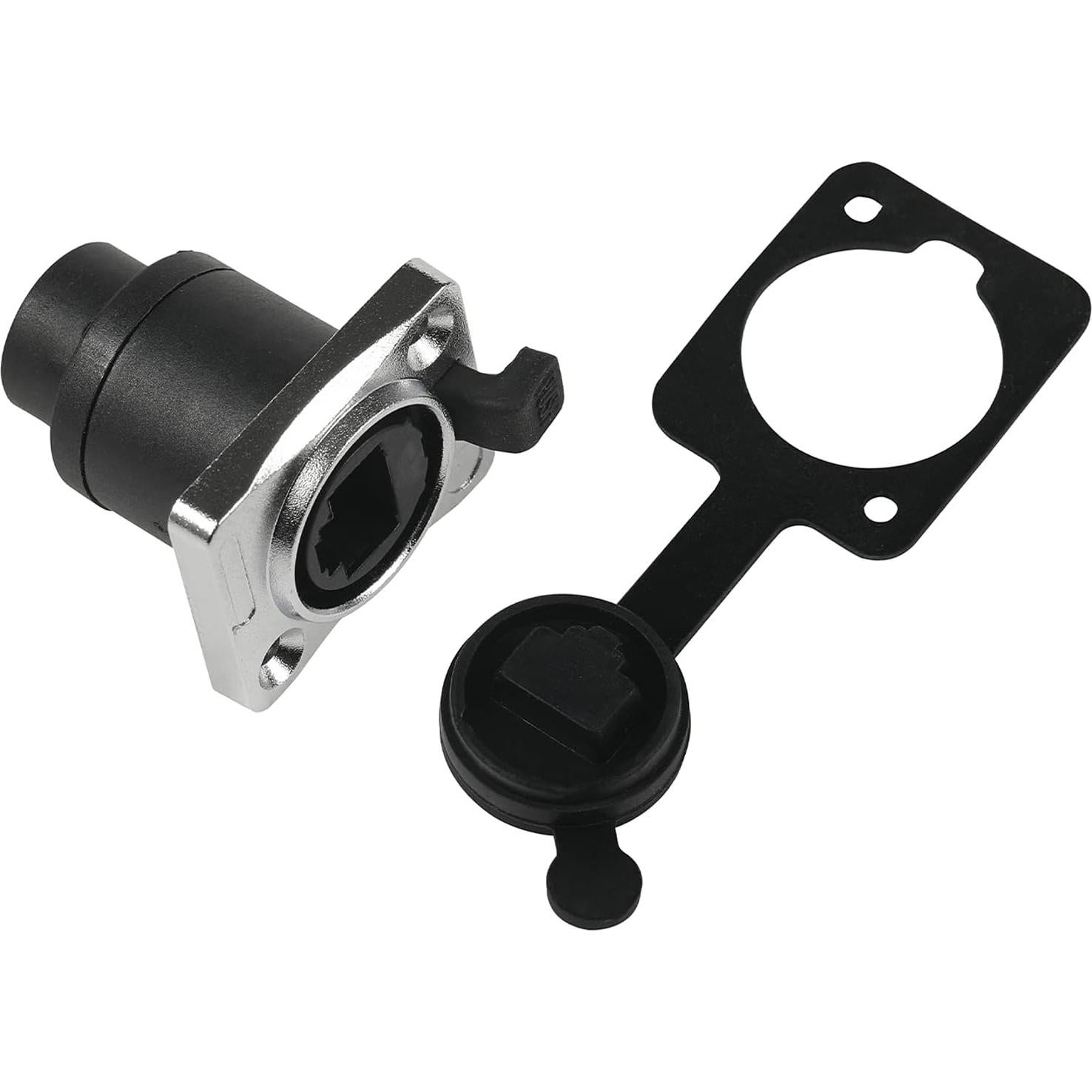 5 Conectores RJ45 IP65 Montaje en Panel ANMBEST Cat6 Hembra