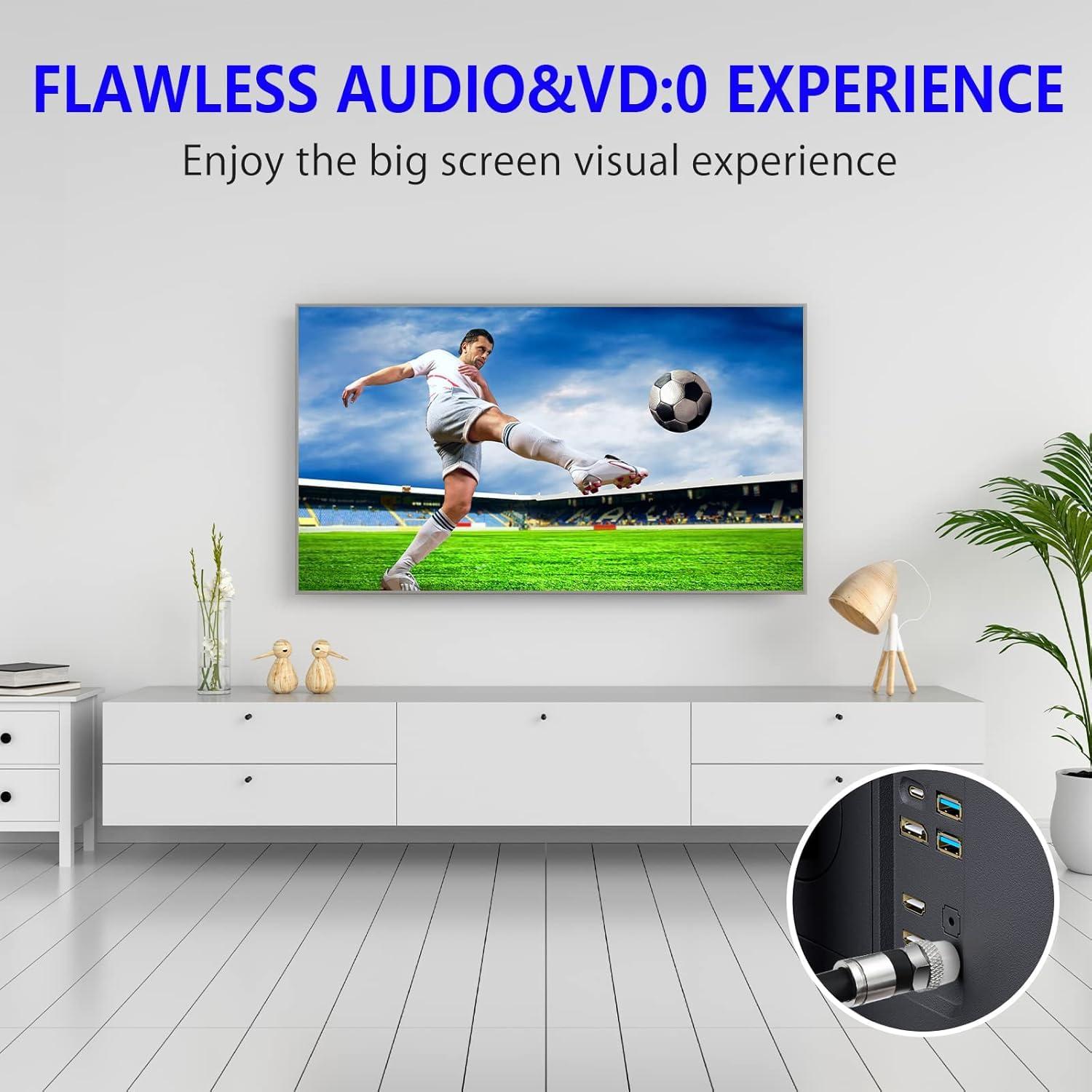 Cable Coaxial Elecan RG6 7.62m Cuádruple Blindaje Impermeable