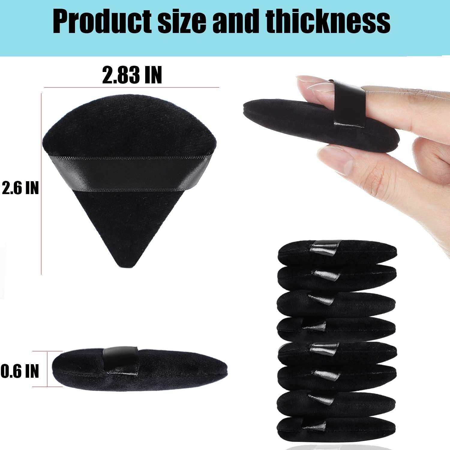 Juego de 8 Esponjas de Maquillaje JASSINS Triángulo Negro