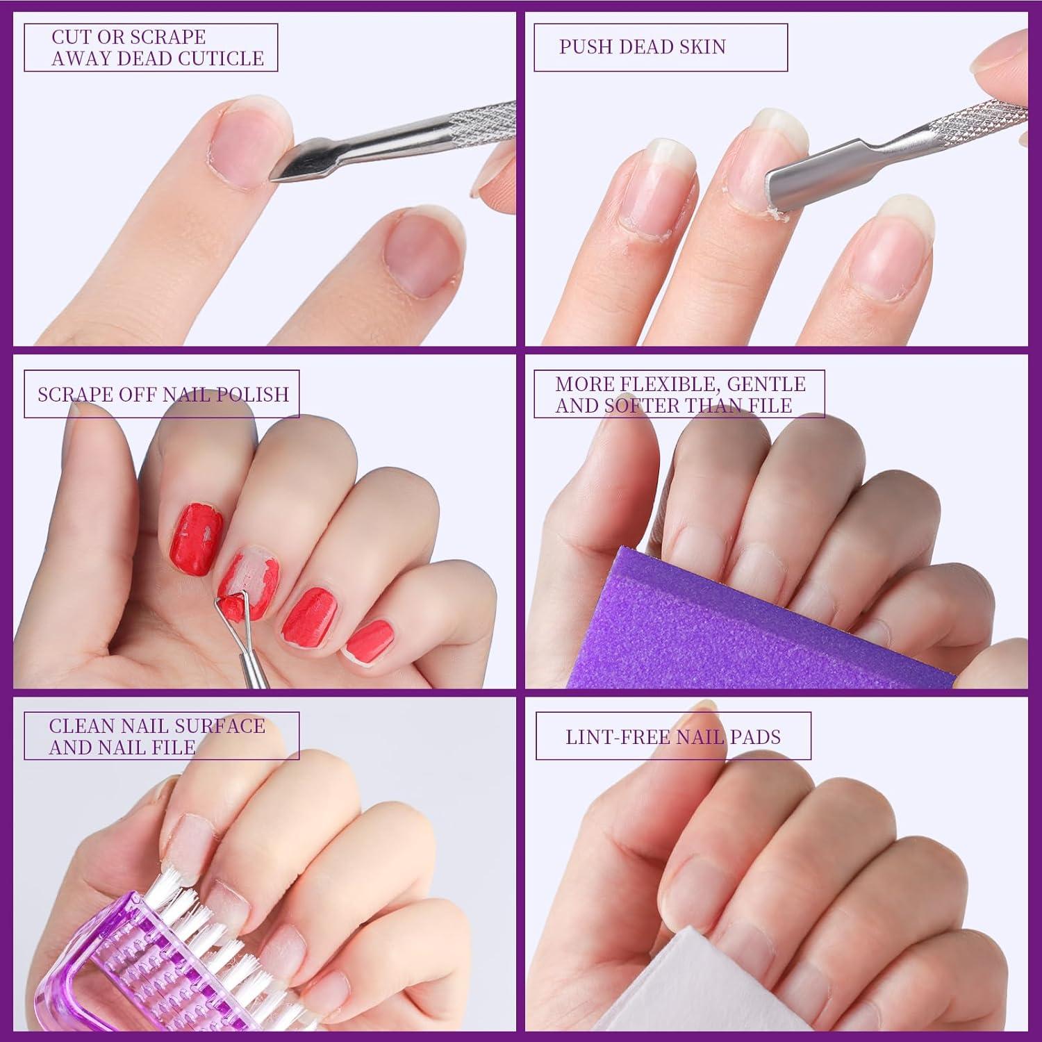 Kit de Cuidado de Uñas Teenitor - Removedor de Cutículas y Lima